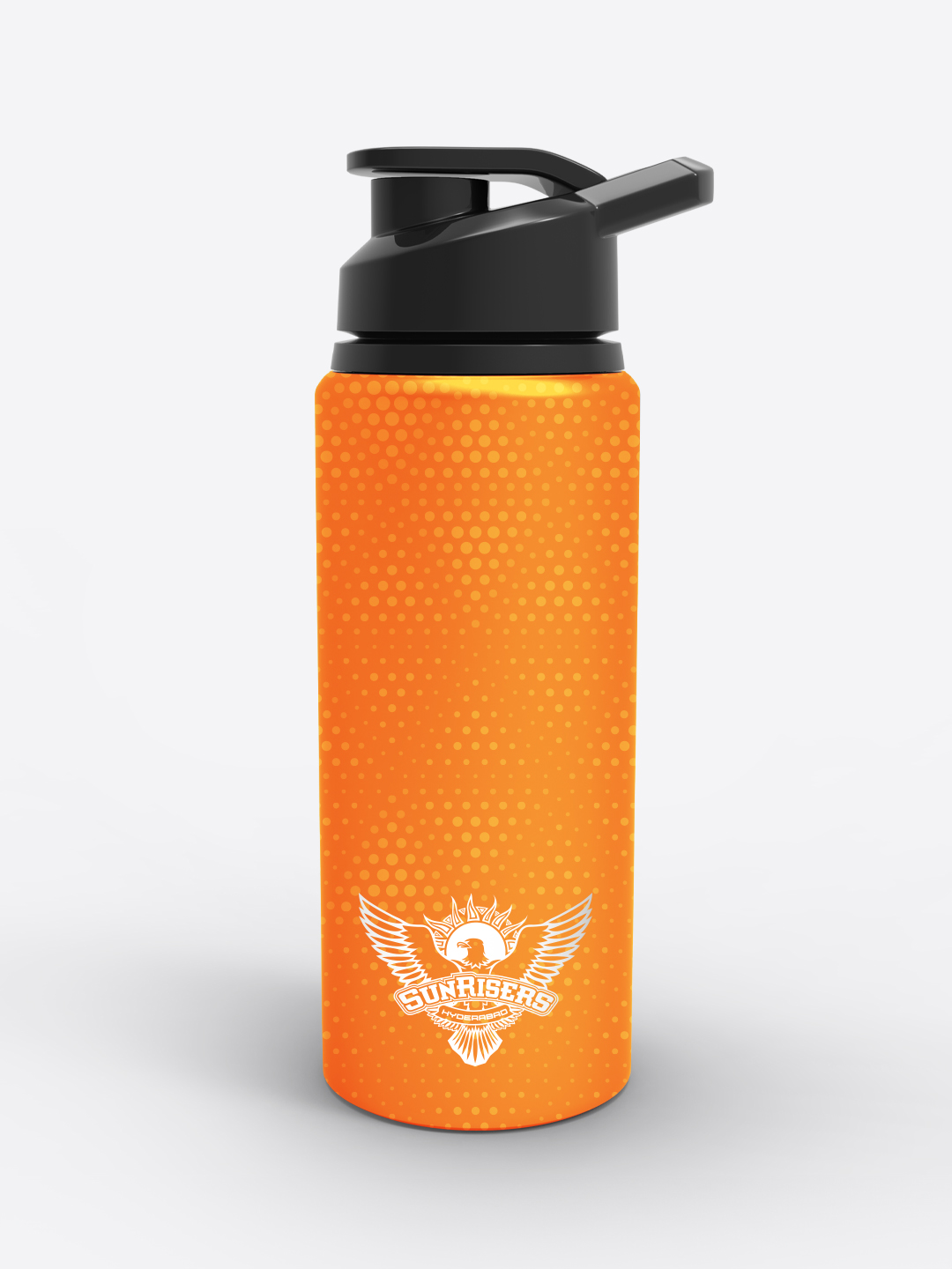 Sunrisers Hyderabad White and Orange Printed Single Walled Aluminium Sports Sipper Bottle - 750 ml (2)