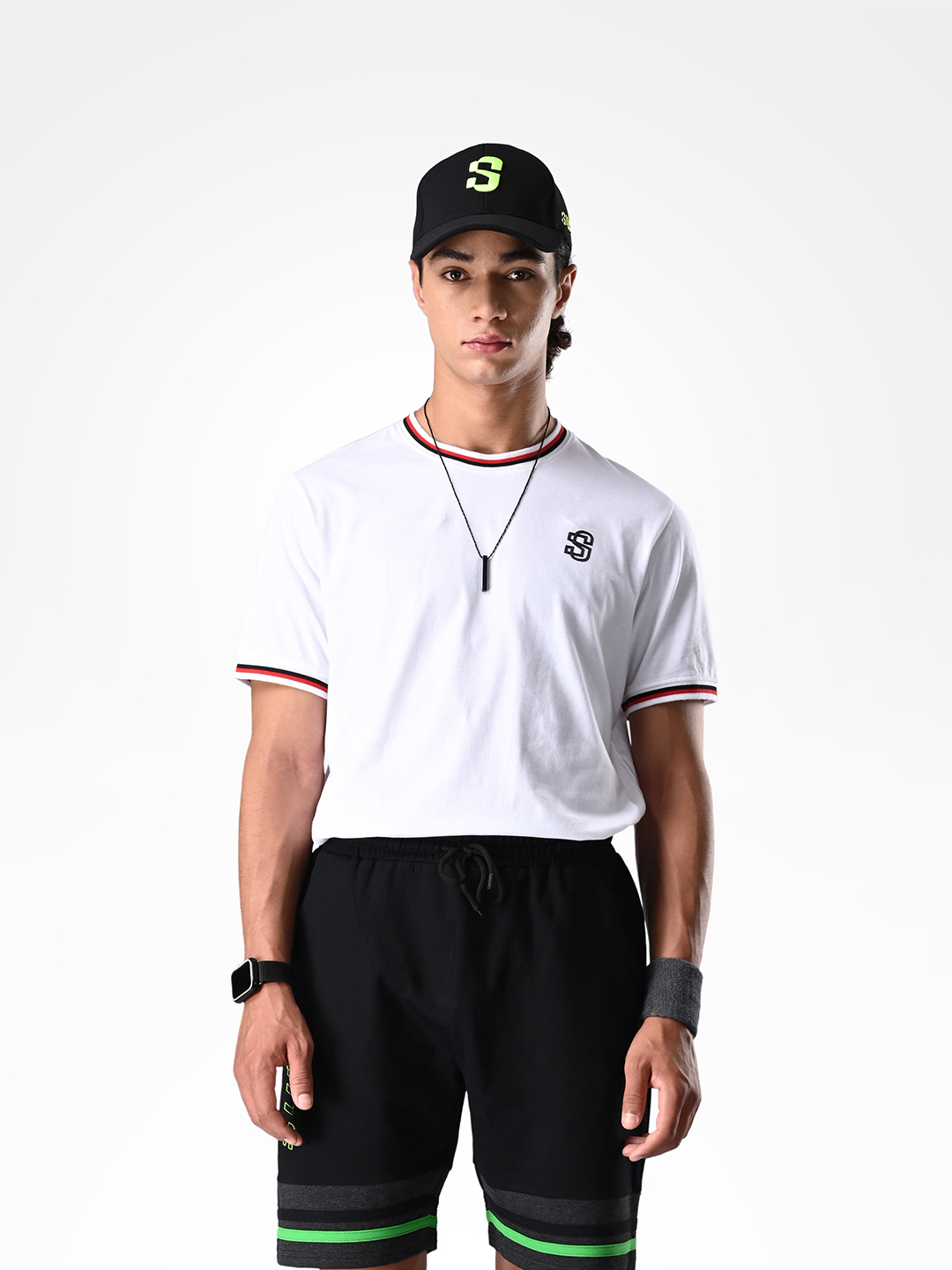 Supa Anthra Melange Shorts with Logo (7)