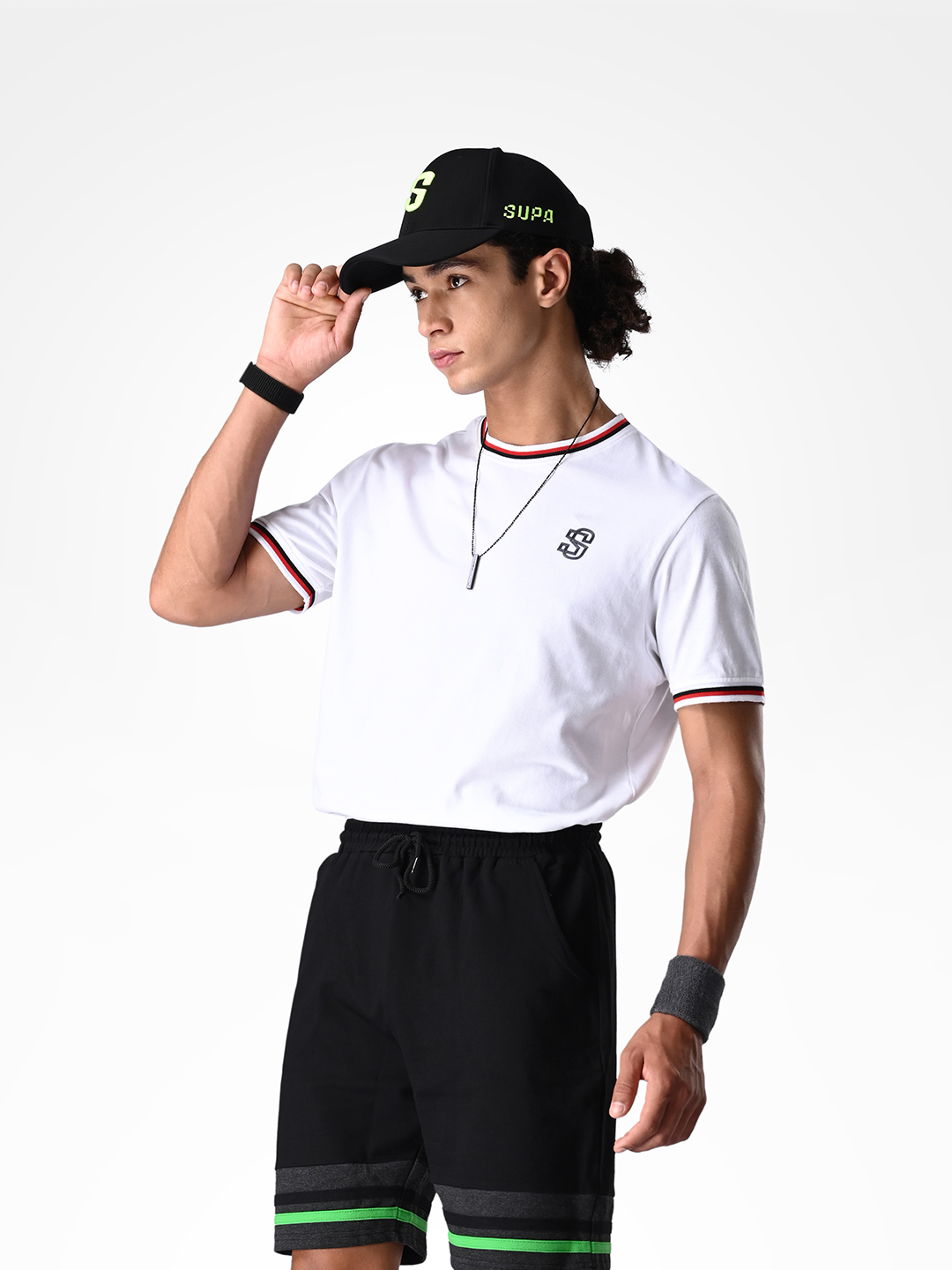 Supa Anthra Melange Shorts with Logo (8)