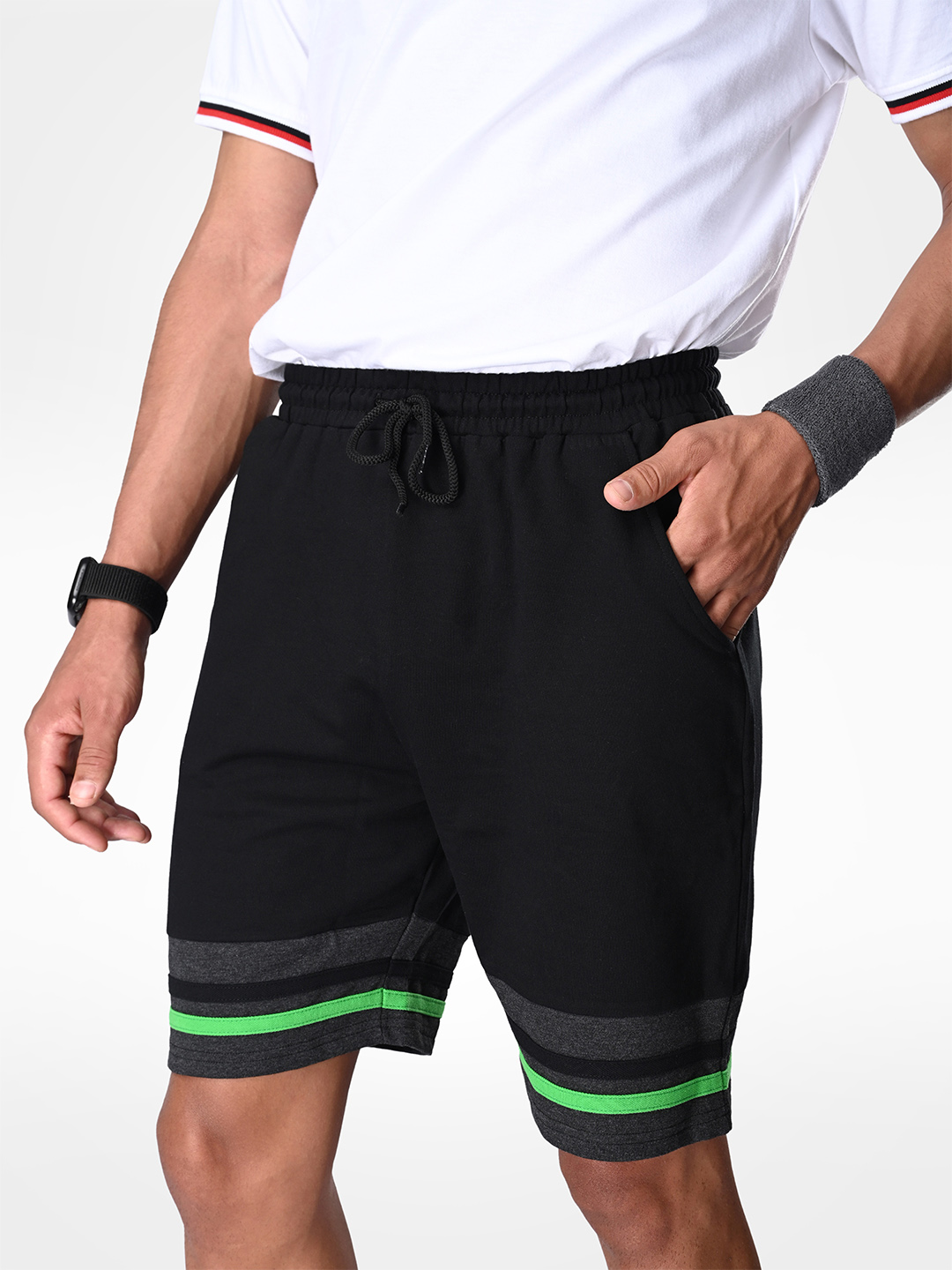 Supa Anthra Melange Shorts with Logo (3)