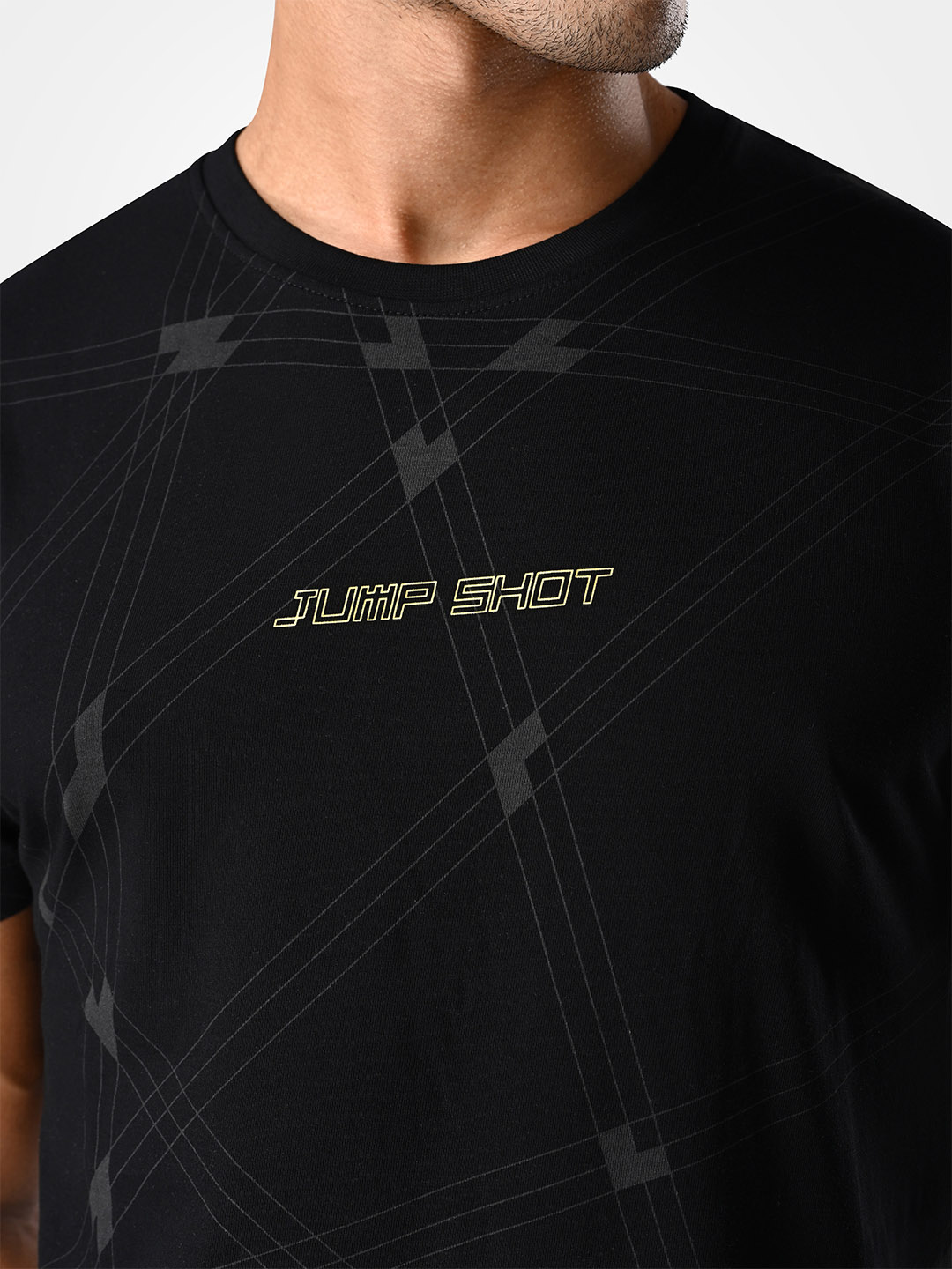 Supa AOP Black Gold Printed T-shirt (4)