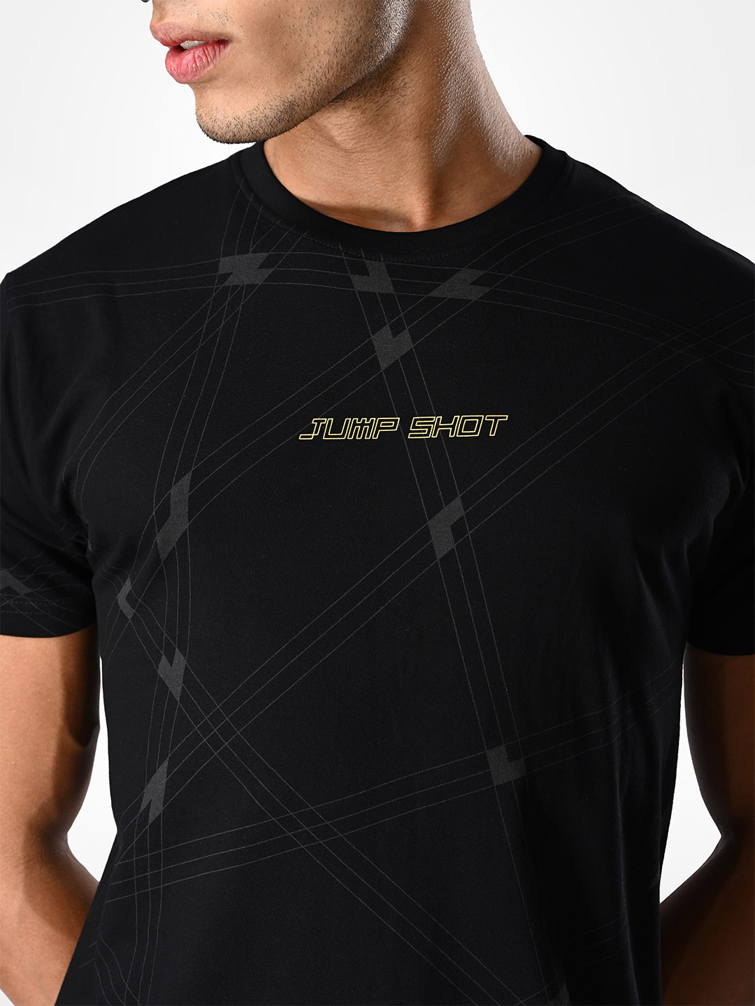 Supa AOP Black Gold Printed T-shirt (5)
