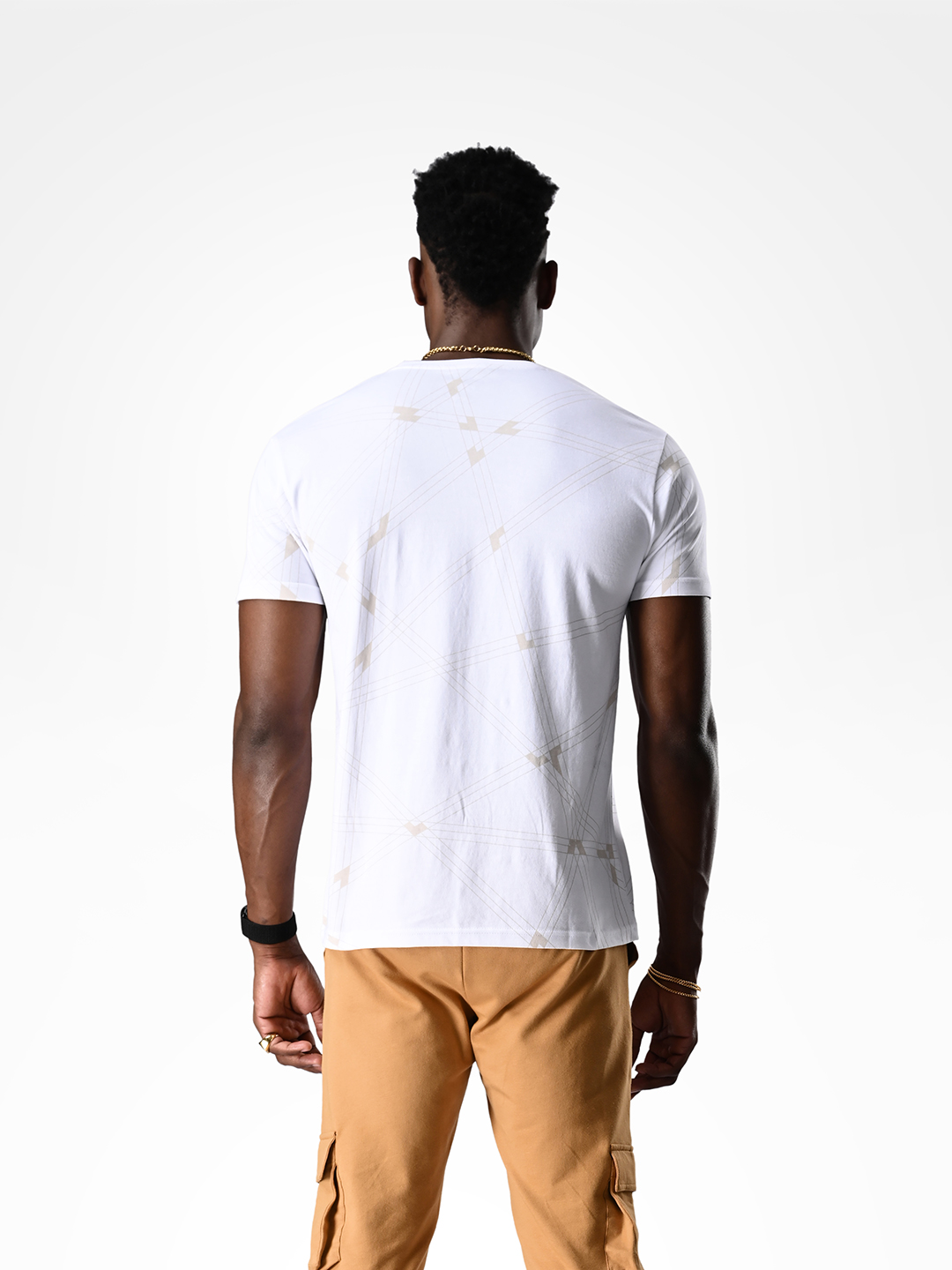 Supa AOP White Gold Printed T-shirt (3)