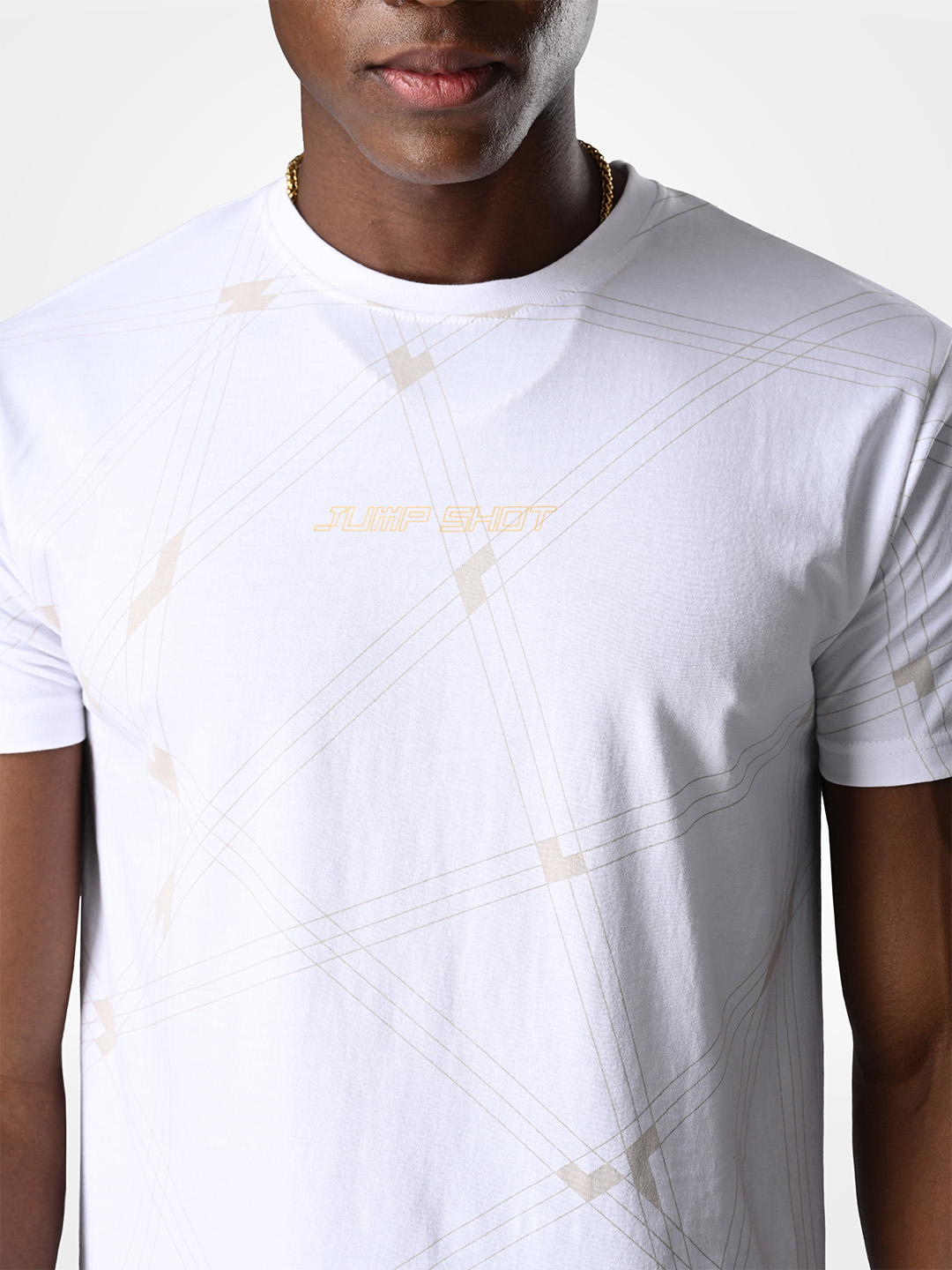 Supa AOP White Gold Printed T-shirt (4)