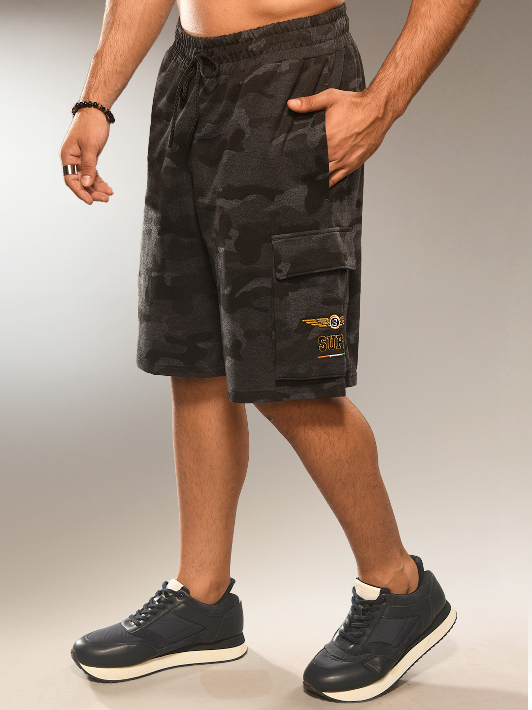 Aviation Bullet Anthra Camo Shorts
