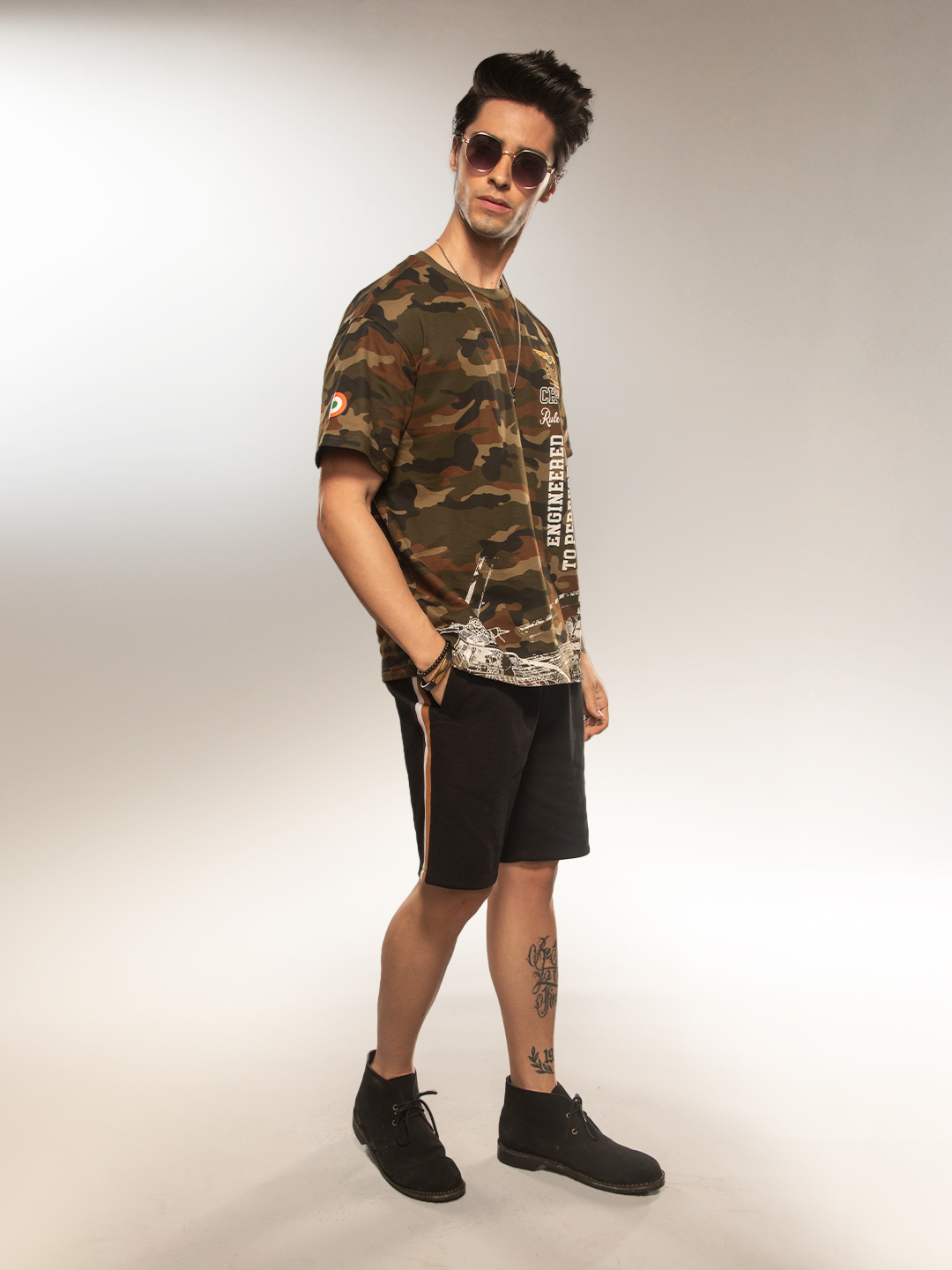 Supa Aviation Forest Green Camo Graphic Oversized T-shirt (6)