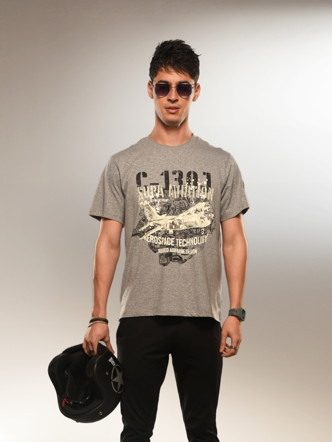 Aviation Igloo Grey Graphic T-shirt