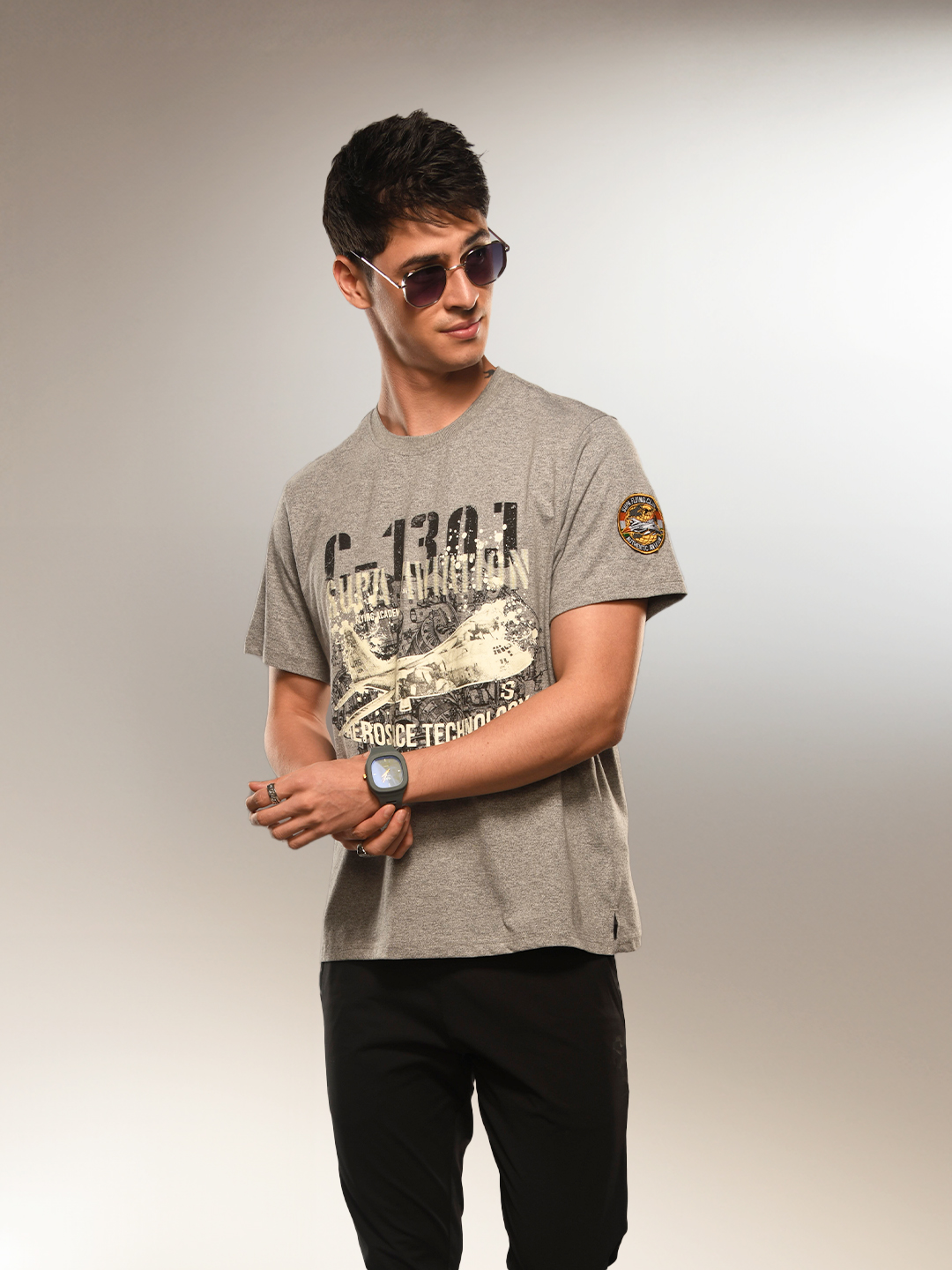 Supa Aviation Igloo Grey Graphic T-shirt (2)