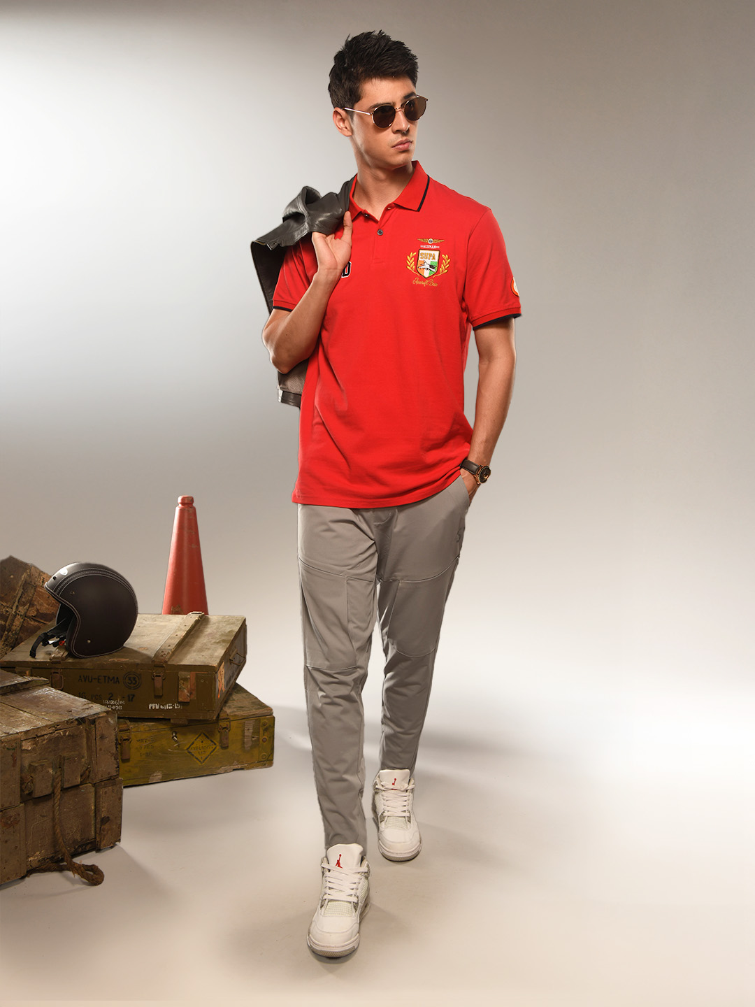 Supa Aviation Magma Red Pique Core Polo (7)