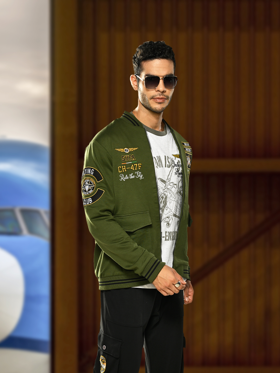 Supa Aviation Marine Green Jacket (2)