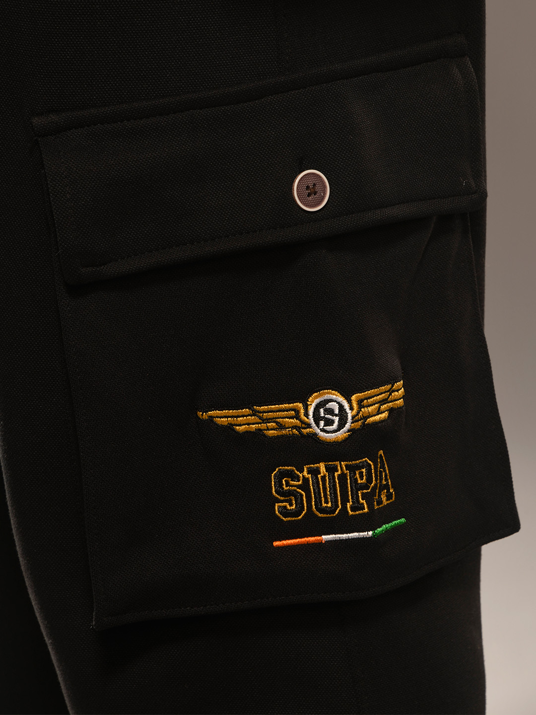 Supa Aviation Rocky Black Cargo Joggers (4)