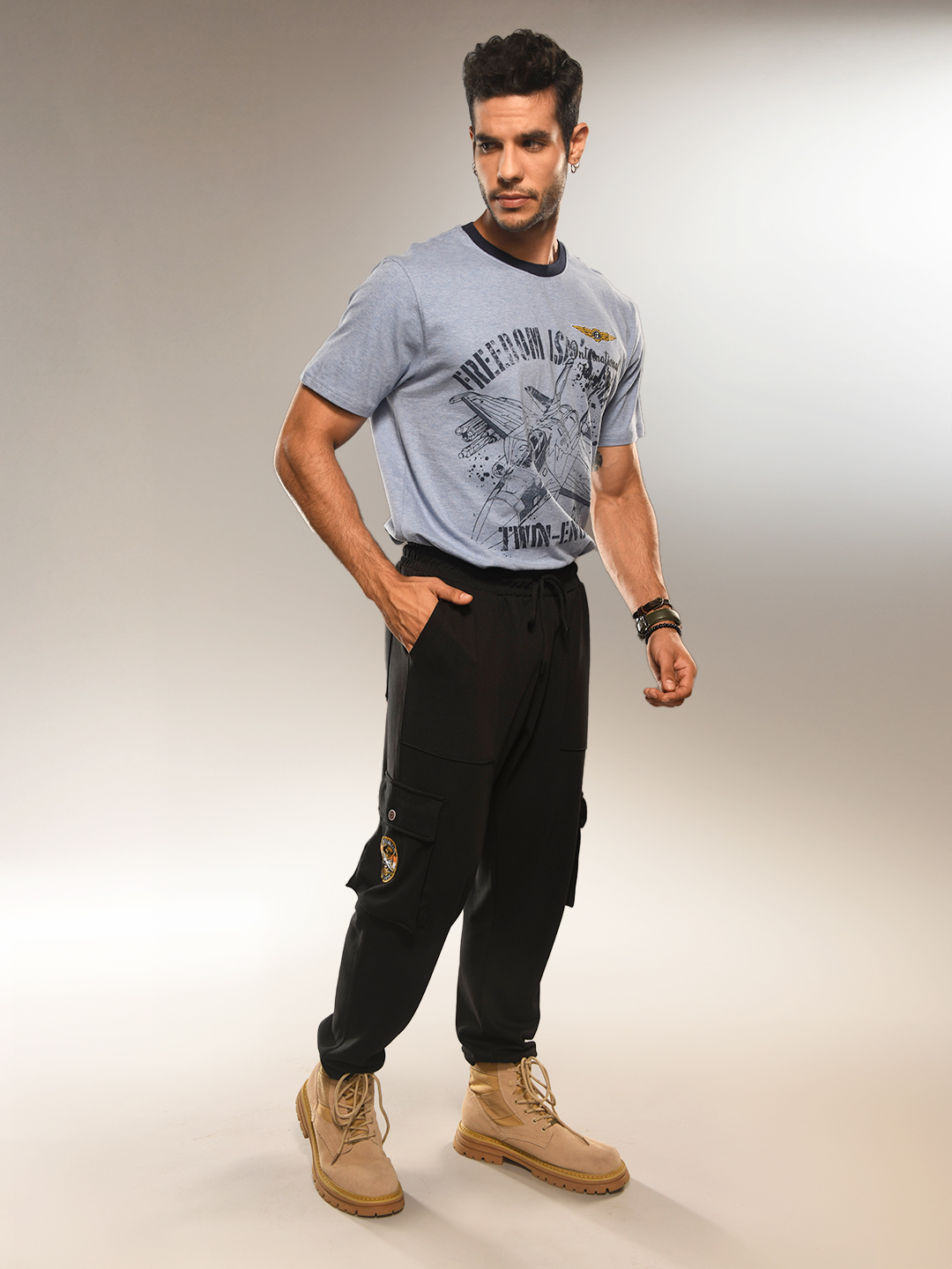 Supa Aviation Rocky Black Cargo Joggers (8)