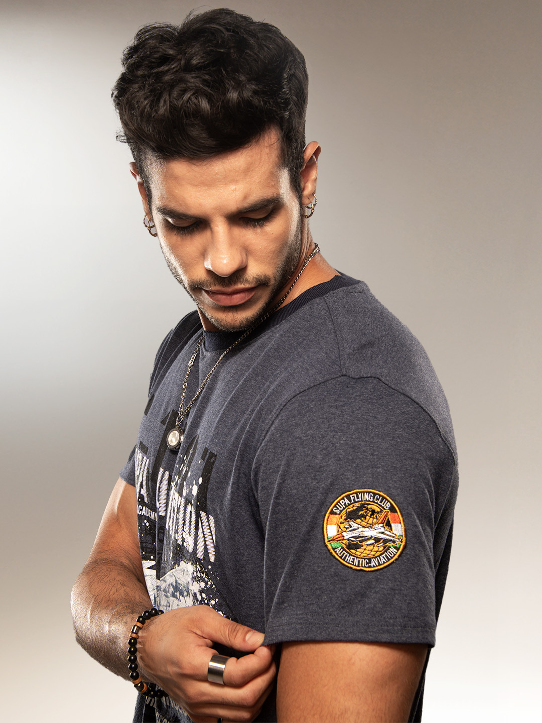 Supa Aviation Storm Navy Graphic T-shirt (5)