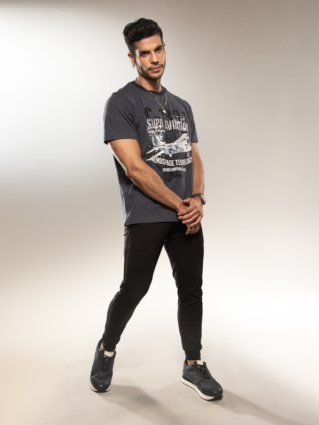 Supa Aviation Storm Navy Graphic T-shirt (6)