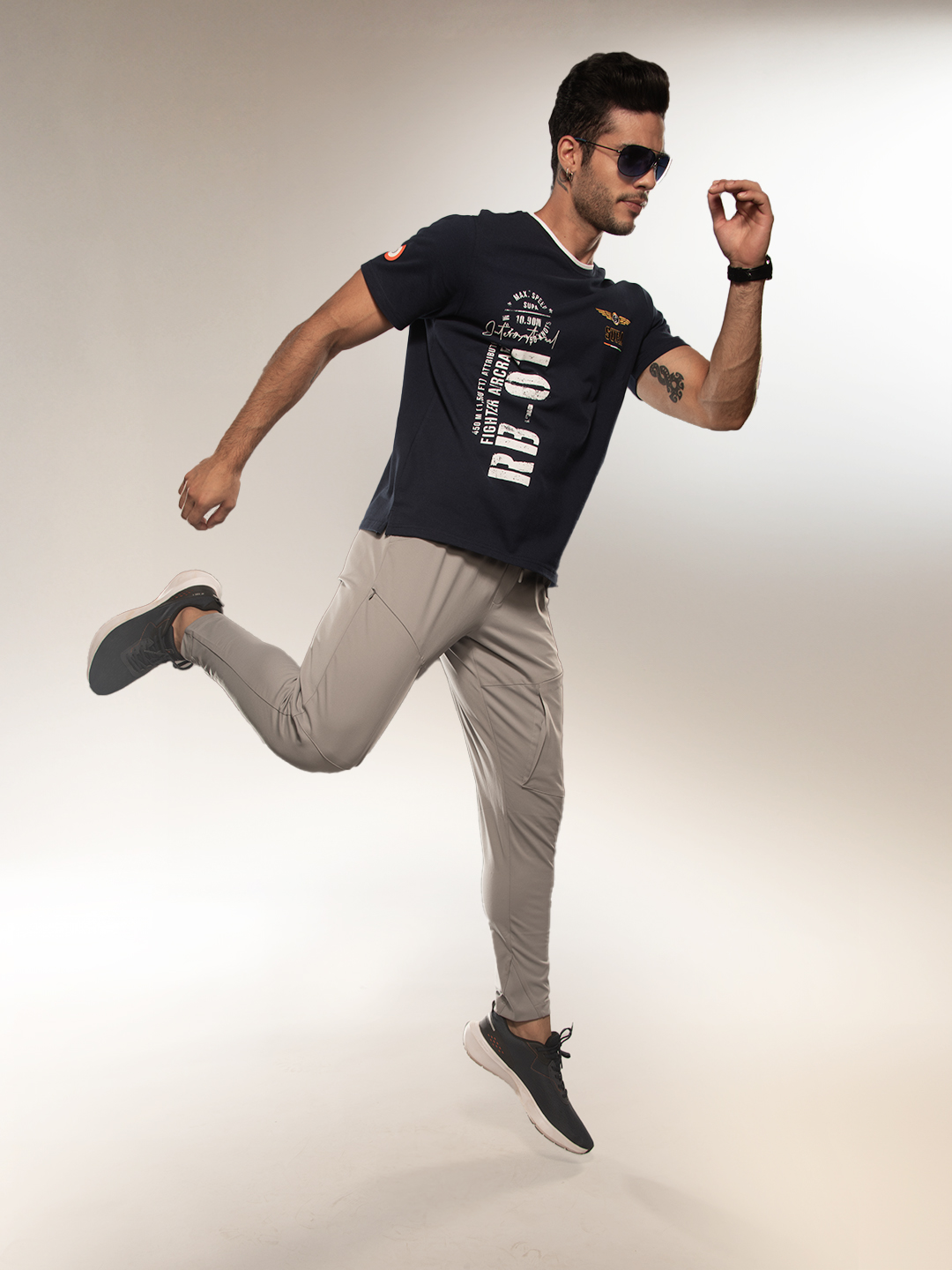 Supa Aviation Thunder Navy Pique Graphic T-shirt (6)