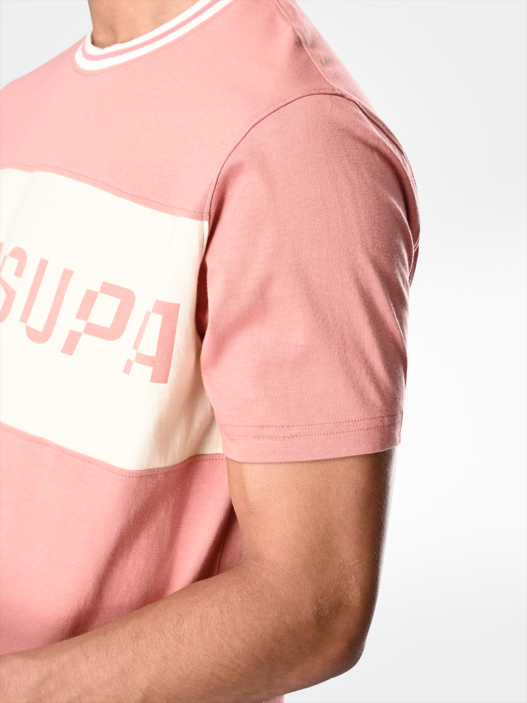 Supa Bamboo Desert Pink Bone T-shirt (4)