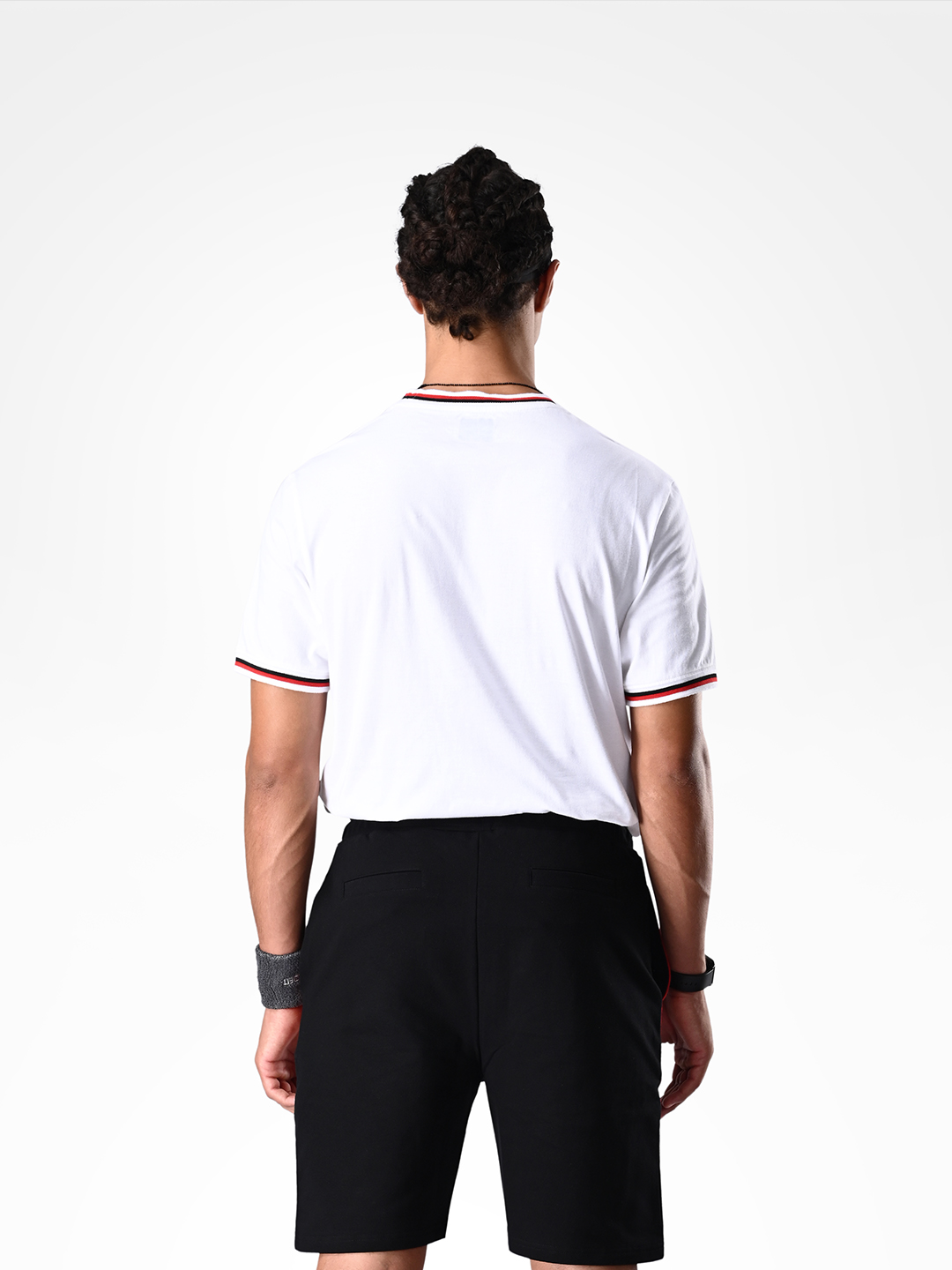 Supa Black and Red Reflective Shorts (8)