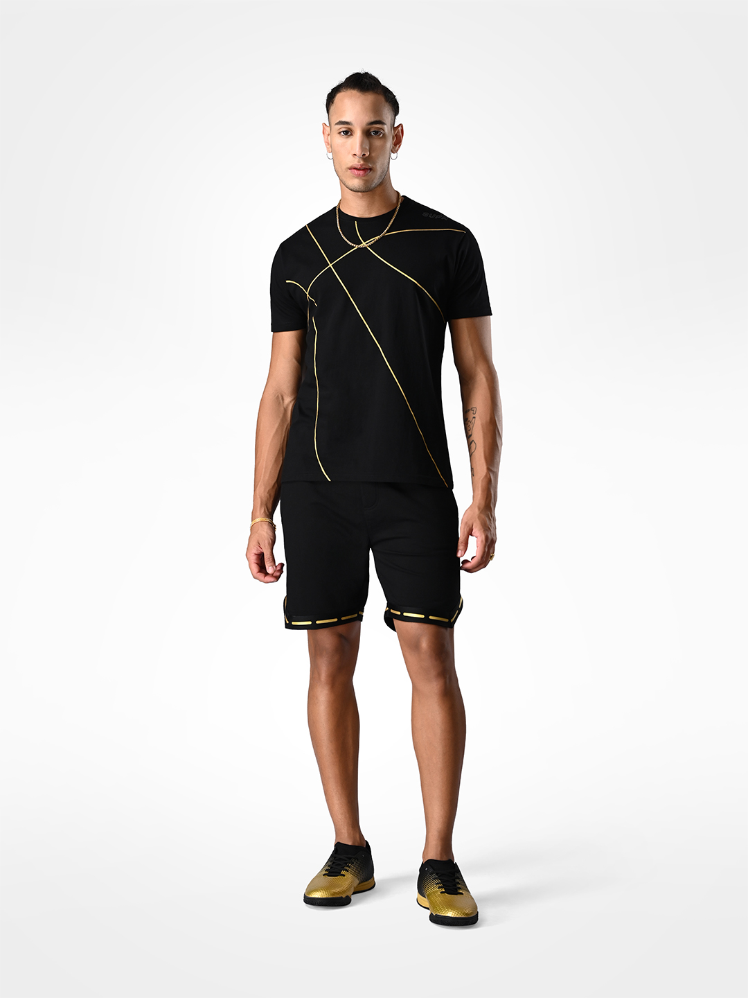 Supa Black Basketball Gold Foil T-shirt (7)