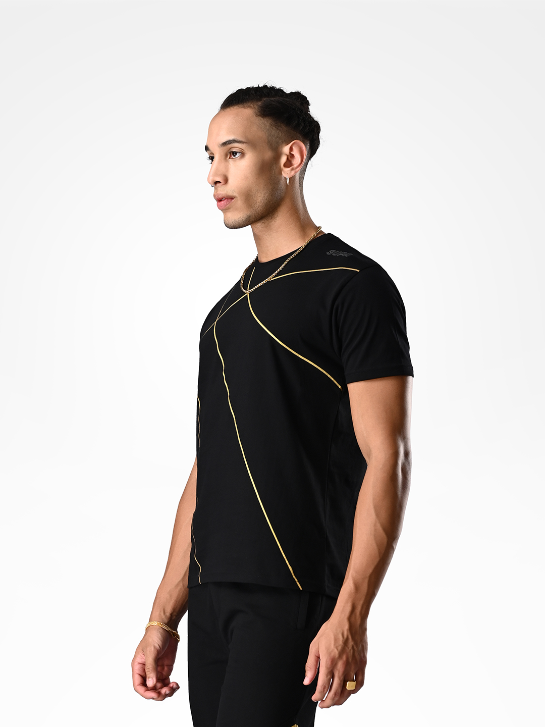 Supa Black Basketball Gold Foil T-shirt (2)