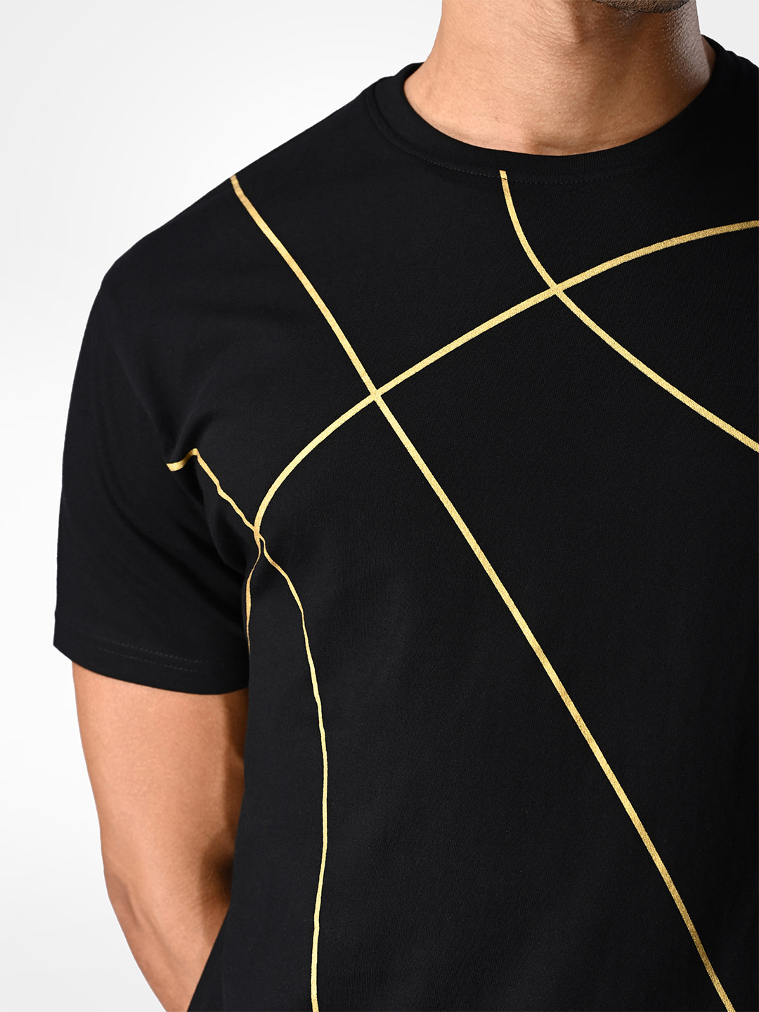 Supa Black Basketball Gold Foil T-shirt (4)