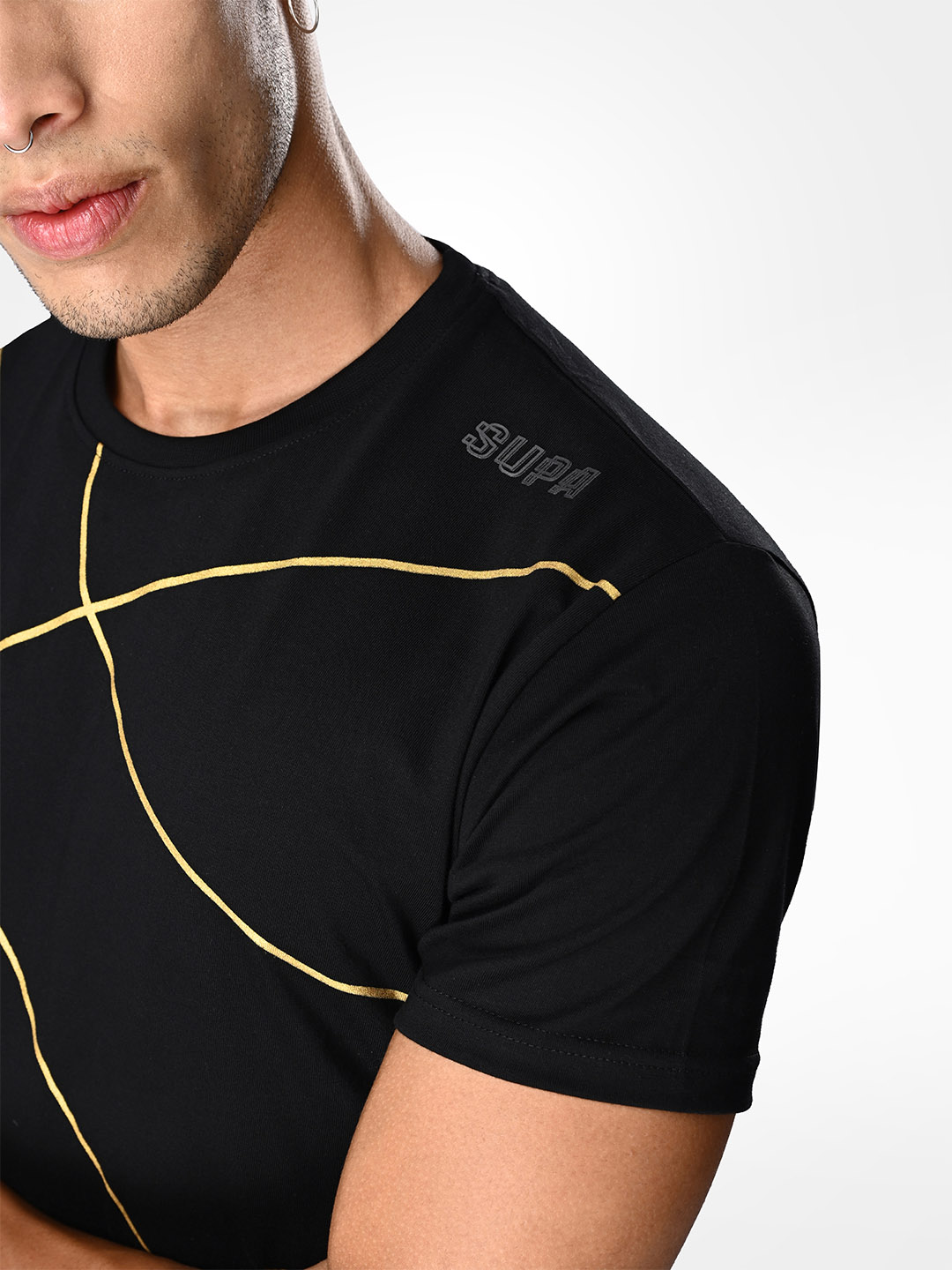 Supa Black Basketball Gold Foil T-shirt (5)