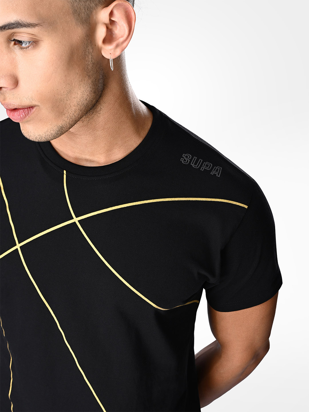Supa Black Basketball Gold Foil T-shirt (6)