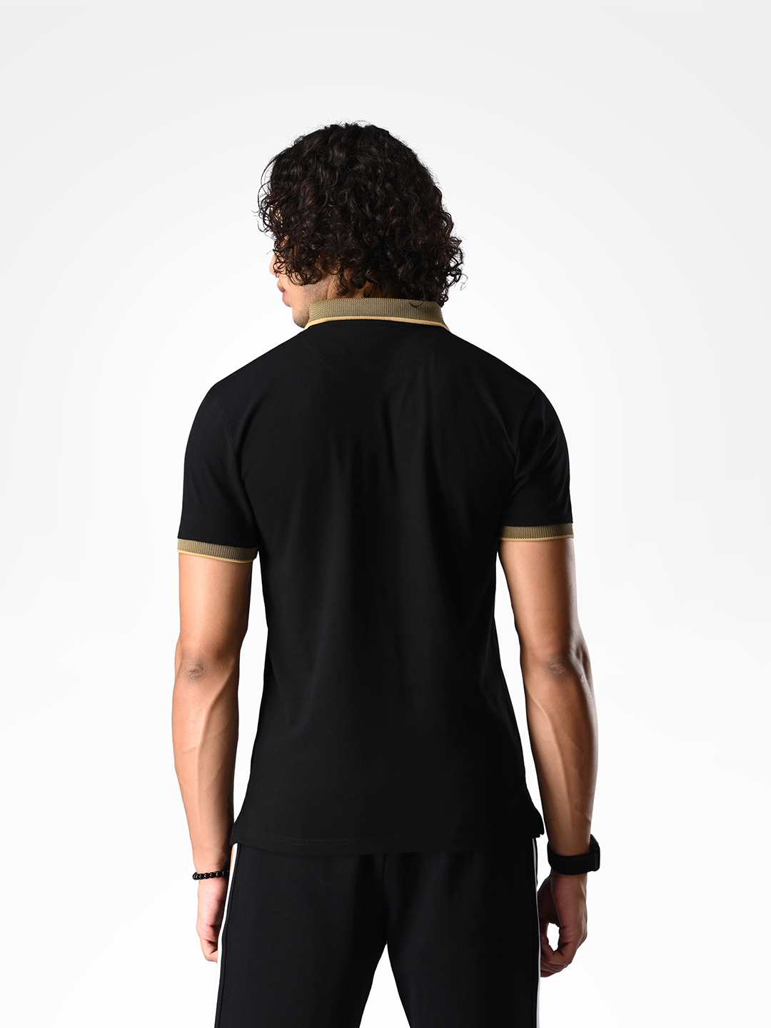 Supa Black & Gold Polo T-shirt (3)