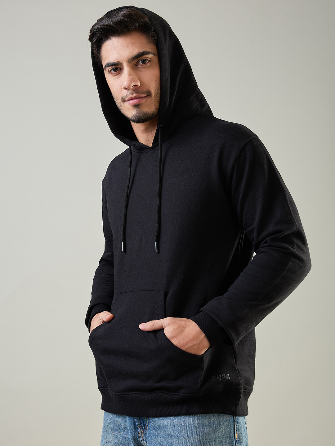 Supa Black Hoodie Sweatshirt (3)