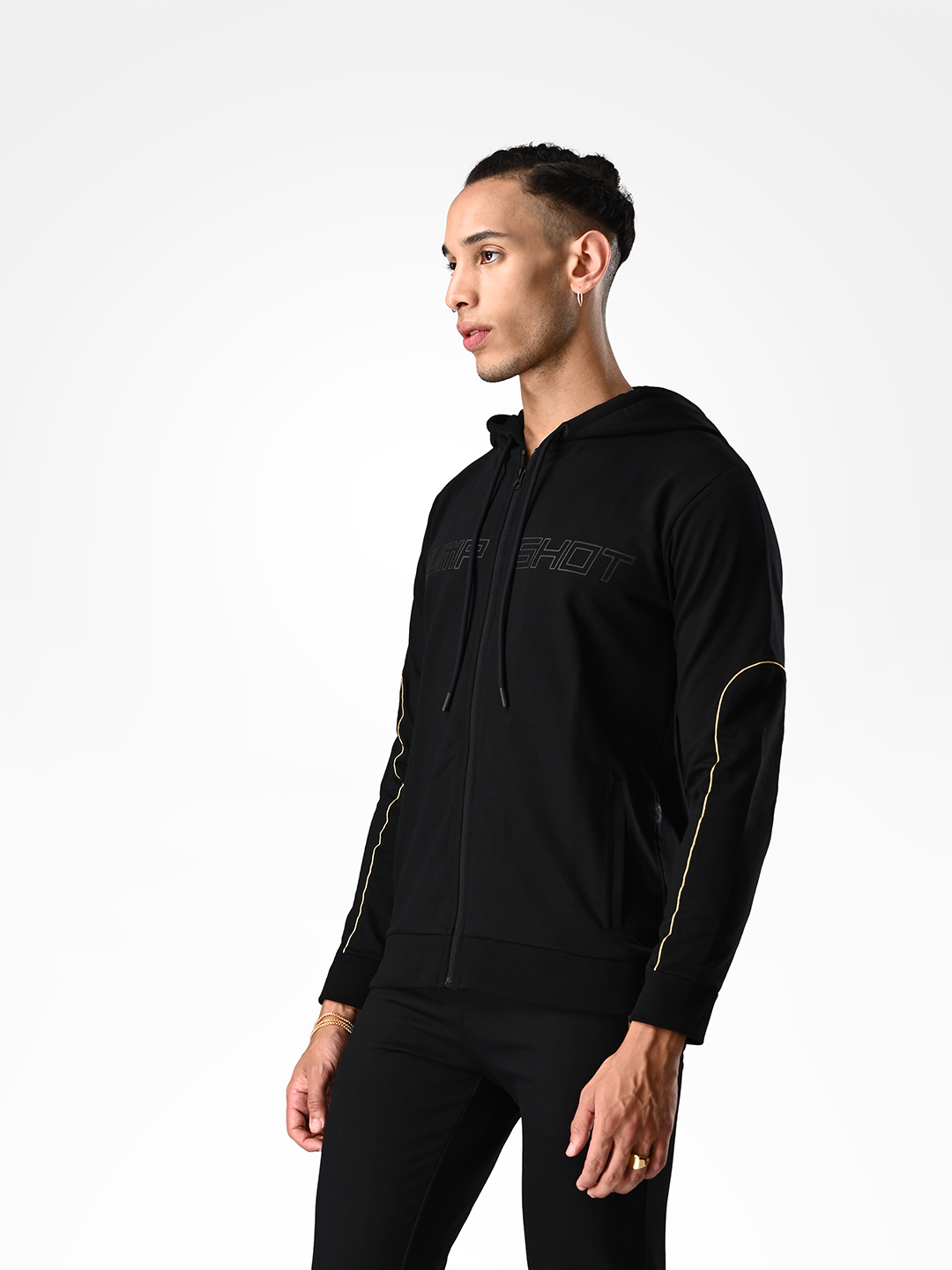 Supa Black Printed Hoodie Jacket (2)