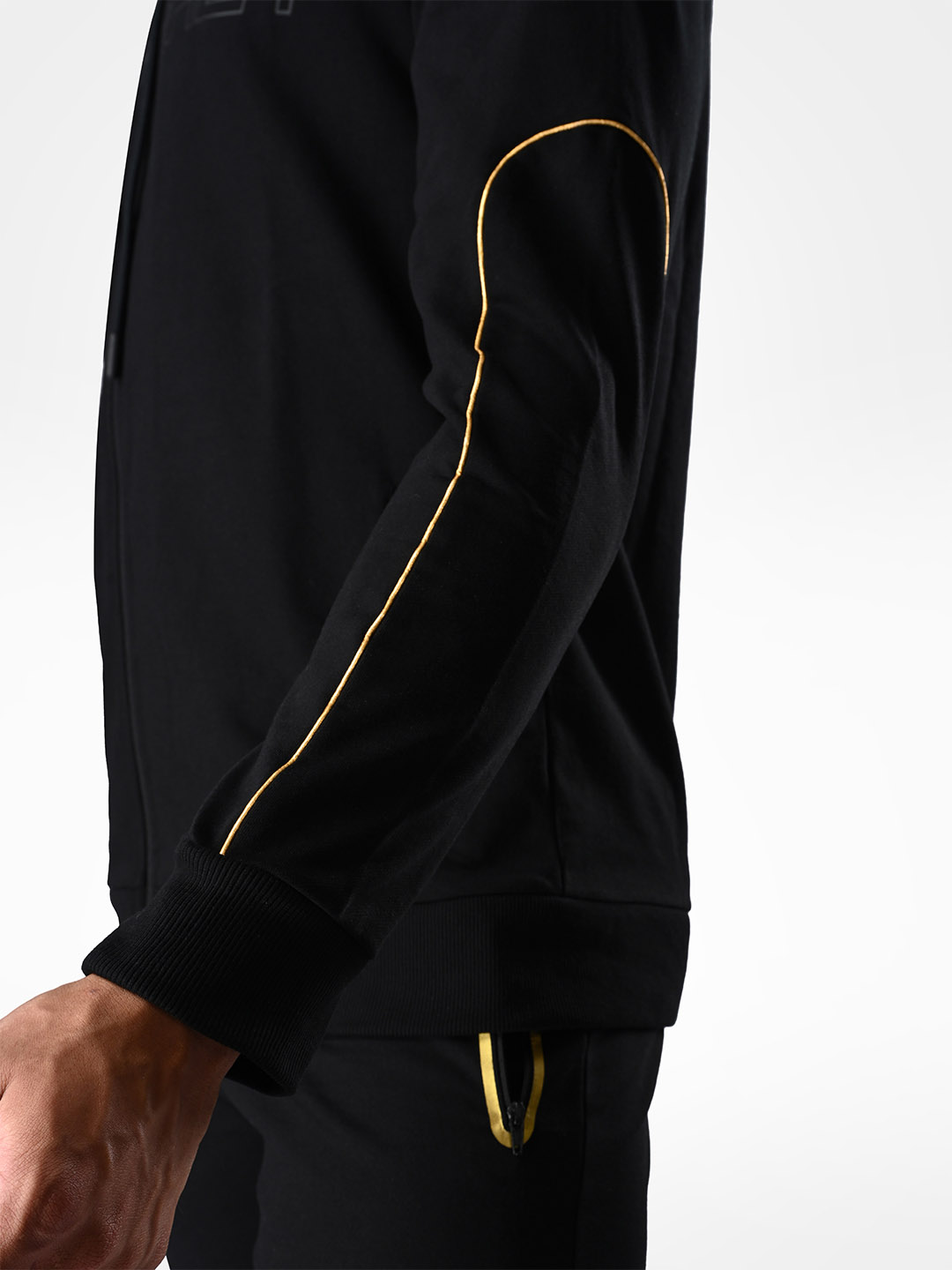 Supa Black Printed Hoodie Jacket (4)