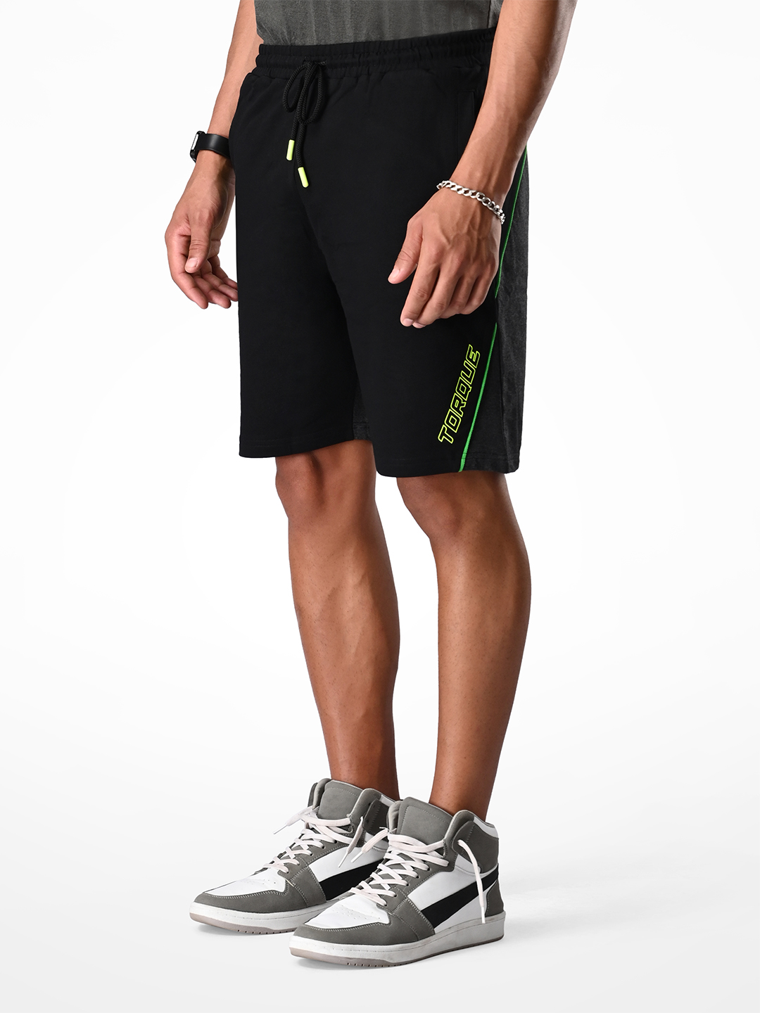 Black Racing Inspired Shorts