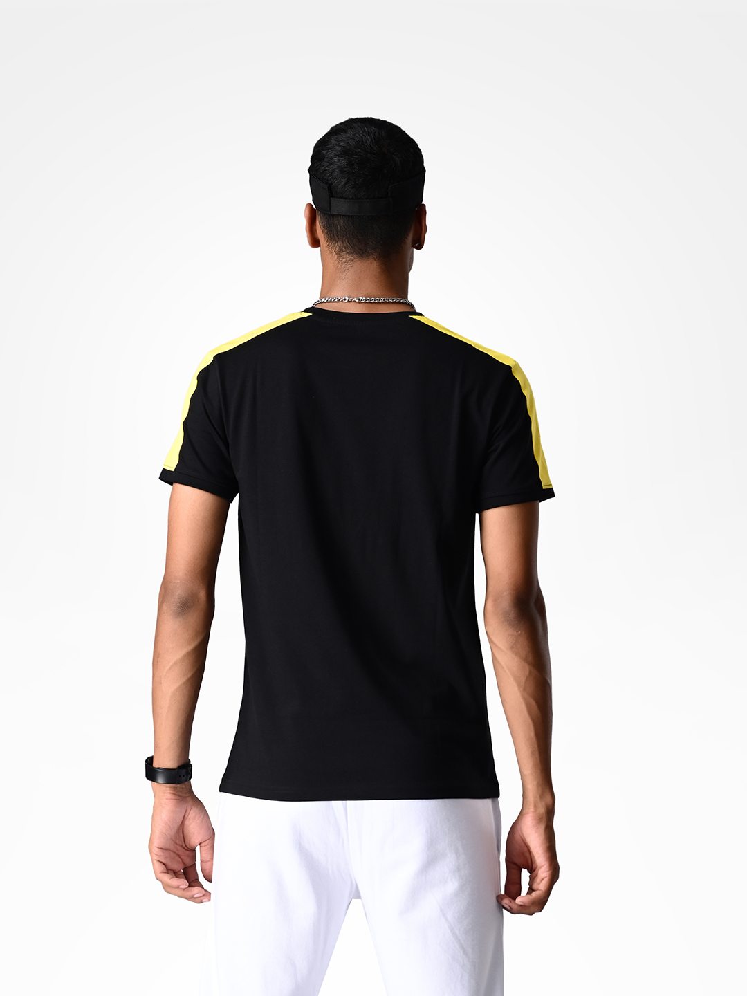 Supa Black & Yellow Printed T-shirt (5)