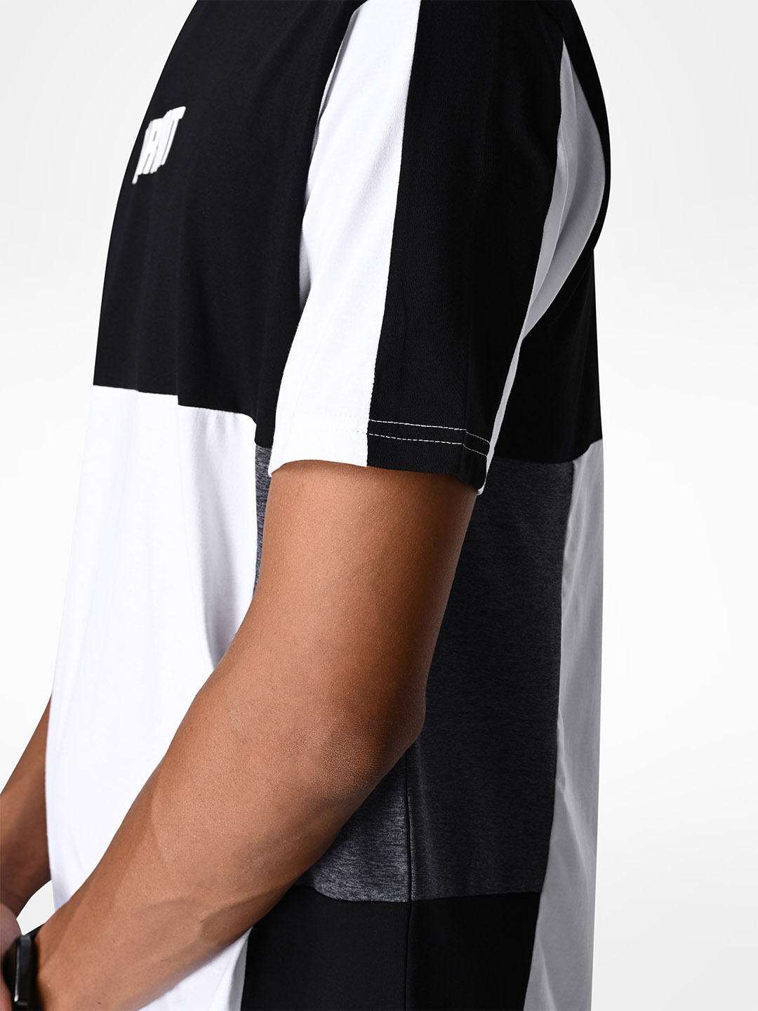 Supa Burnout Black and Whitee Printed Oversized T-shirt (6)