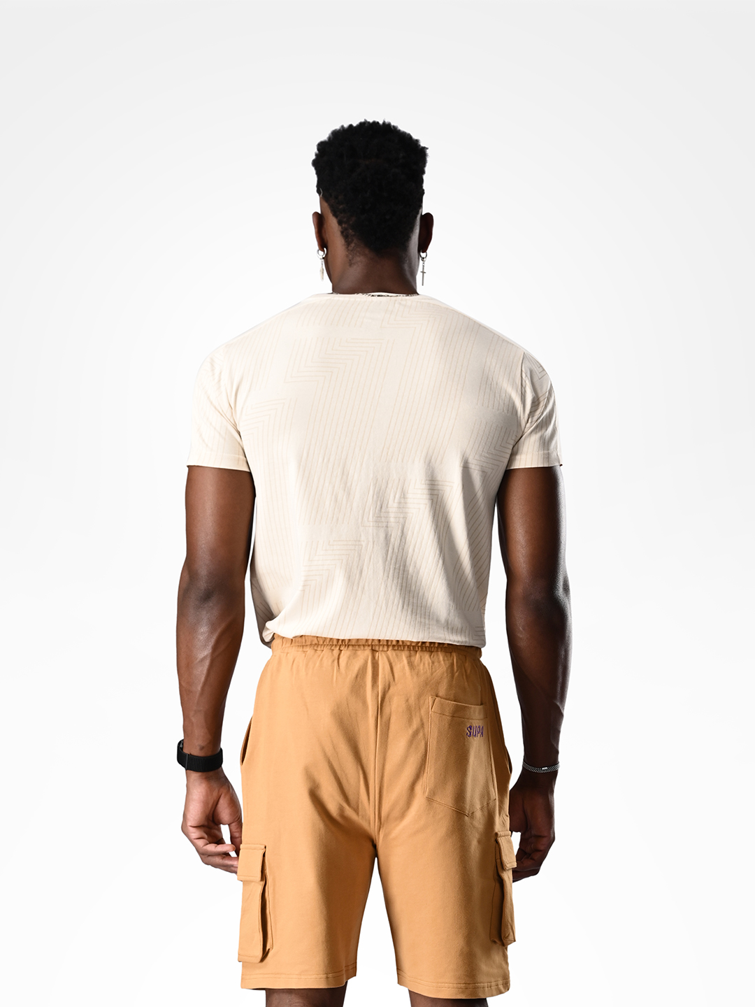 Supa Cargo Pocket Khakhi Shorts (6)