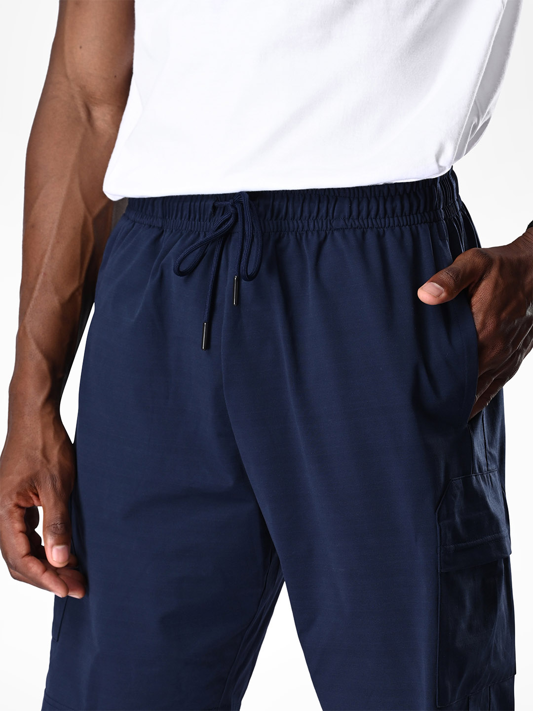 Supa Cargo Pocket Navy Blue Shorts (9)