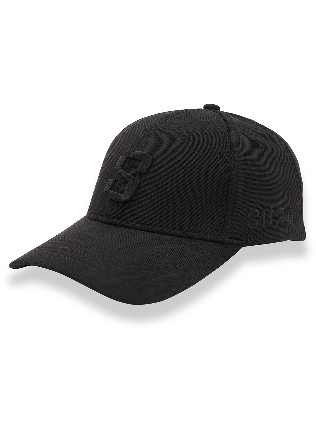 Supa Classic Black Cap with 3D Black Logo (6)