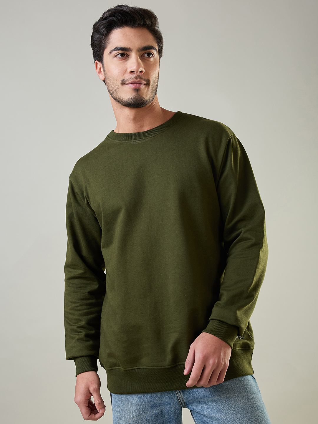 Supa Classic Olive Sweatshirt (1)