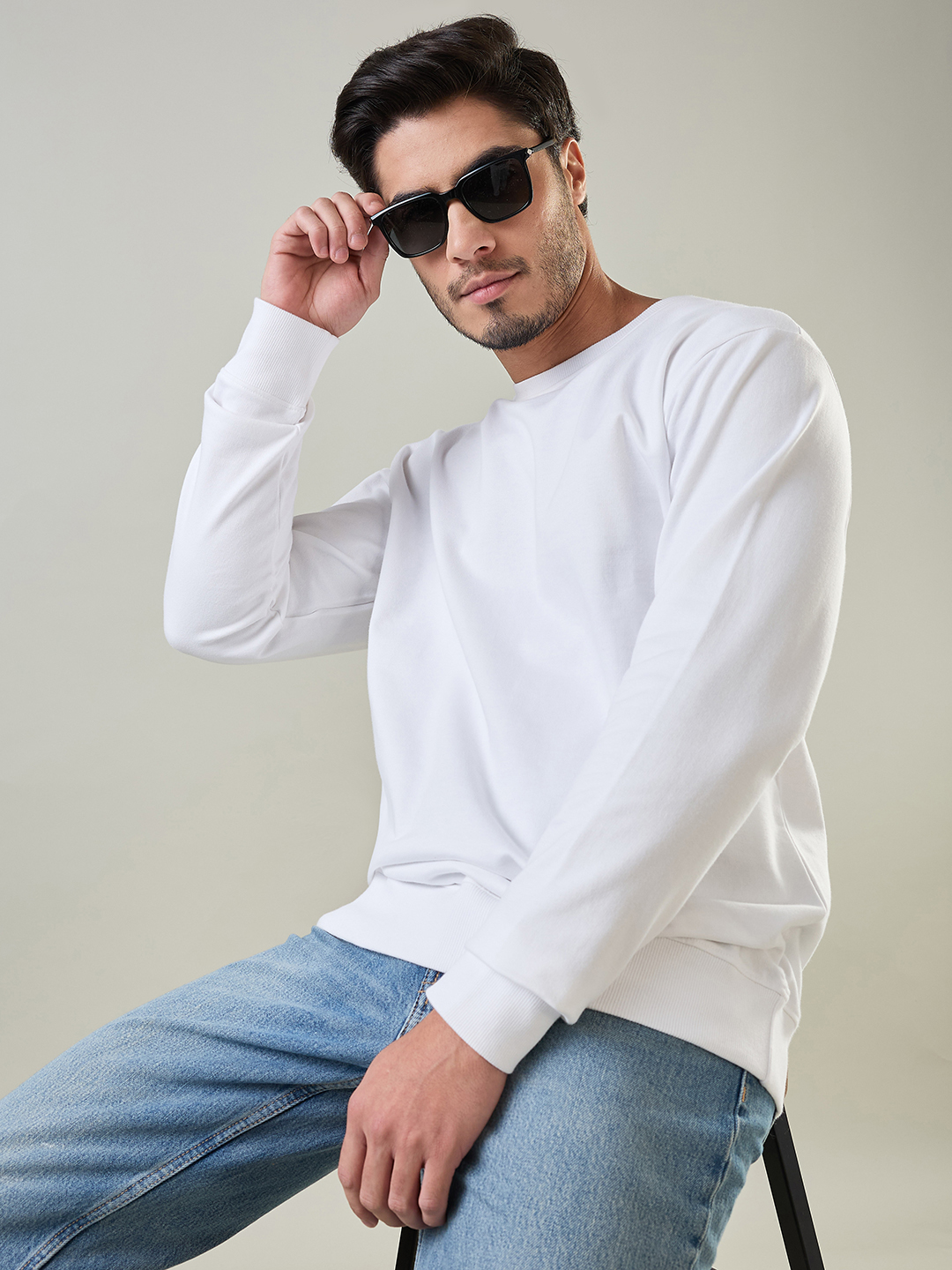 Supa Classic White Sweatshirt (5)