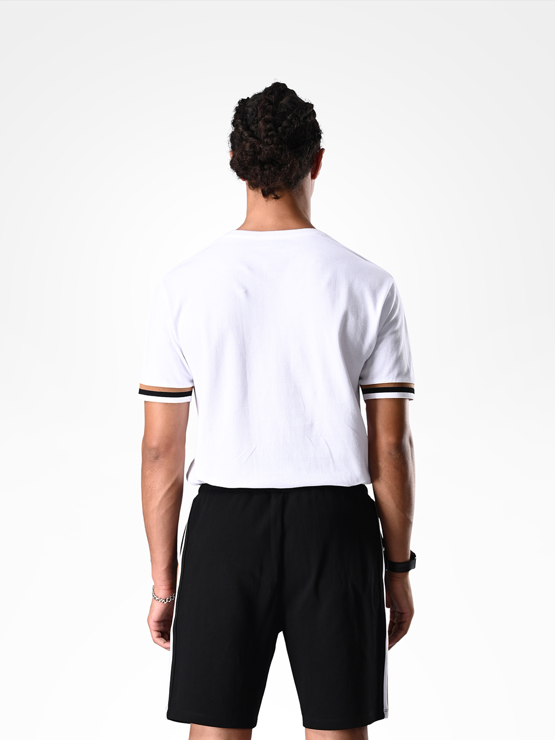 Supa Comfortable Black Heavy Knit Cotton Shorts (4)