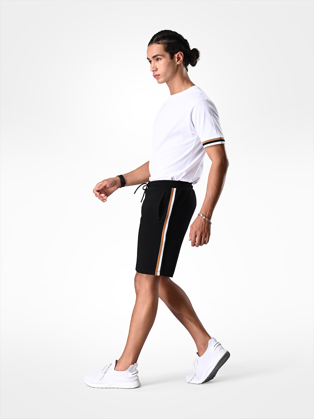 Supa Comfortable Black Heavy Knit Cotton Shorts (9)