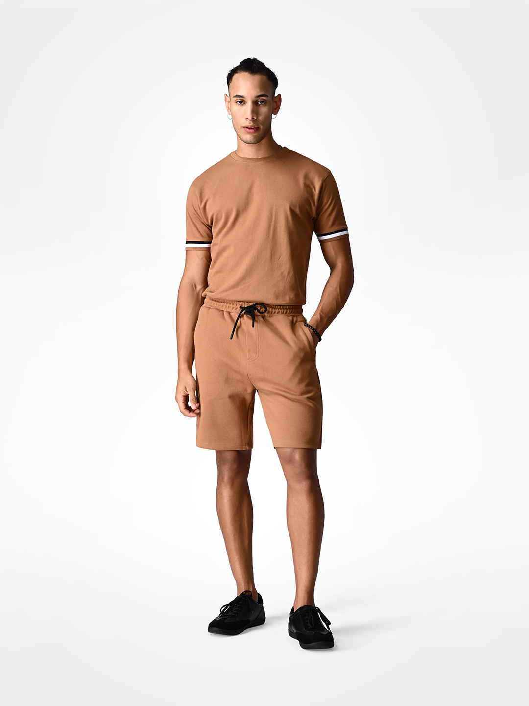 Supa Comfortable Brown Heavy Knit Cotton Shorts (5)