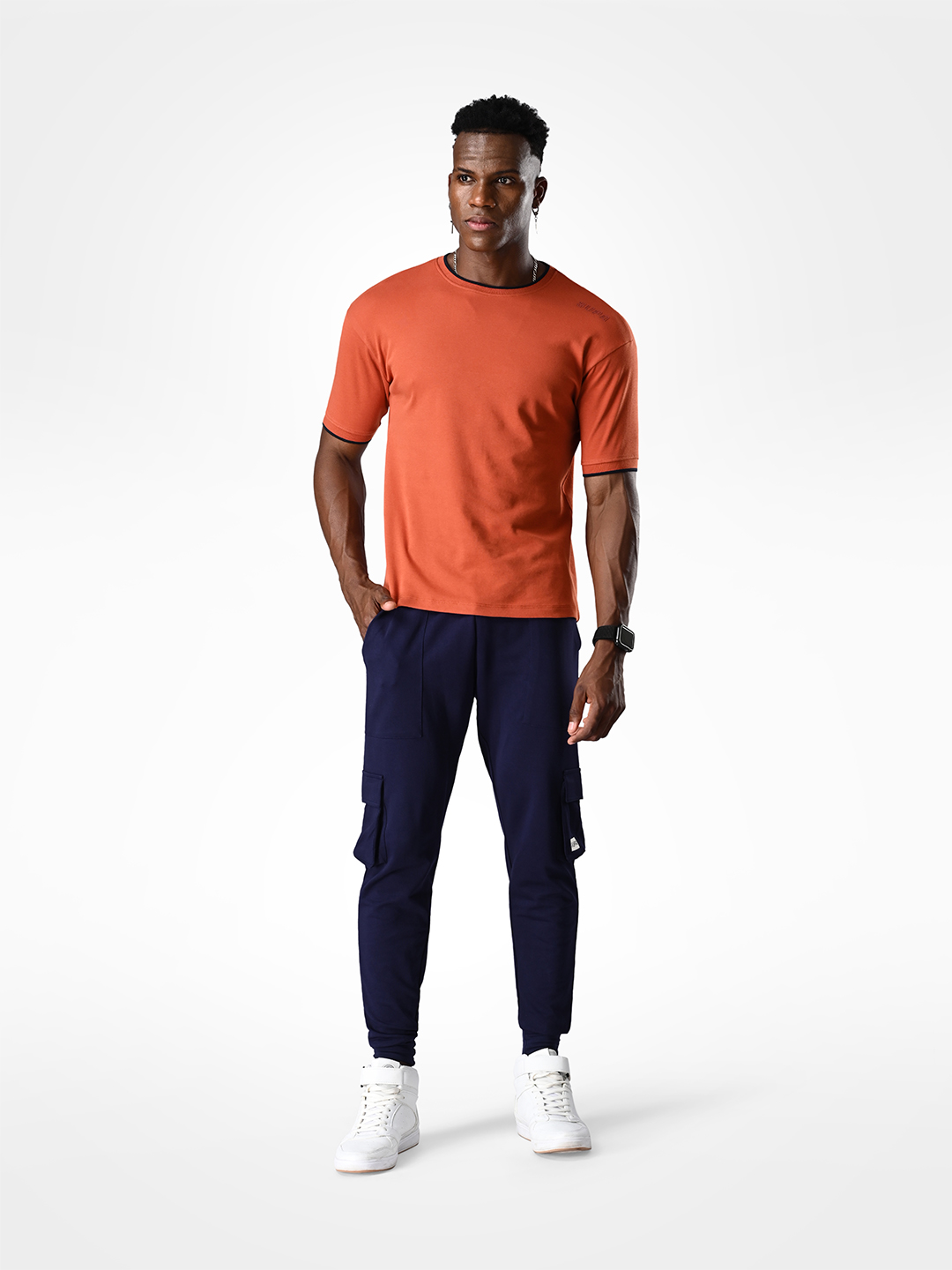 Supa Comfortable Burnt Orange Cotton T-shirt (3)