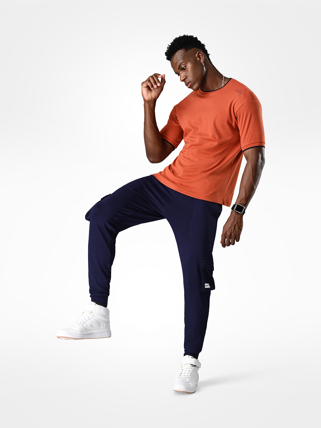 Supa Comfortable Burnt Orange Cotton T-shirt (6)