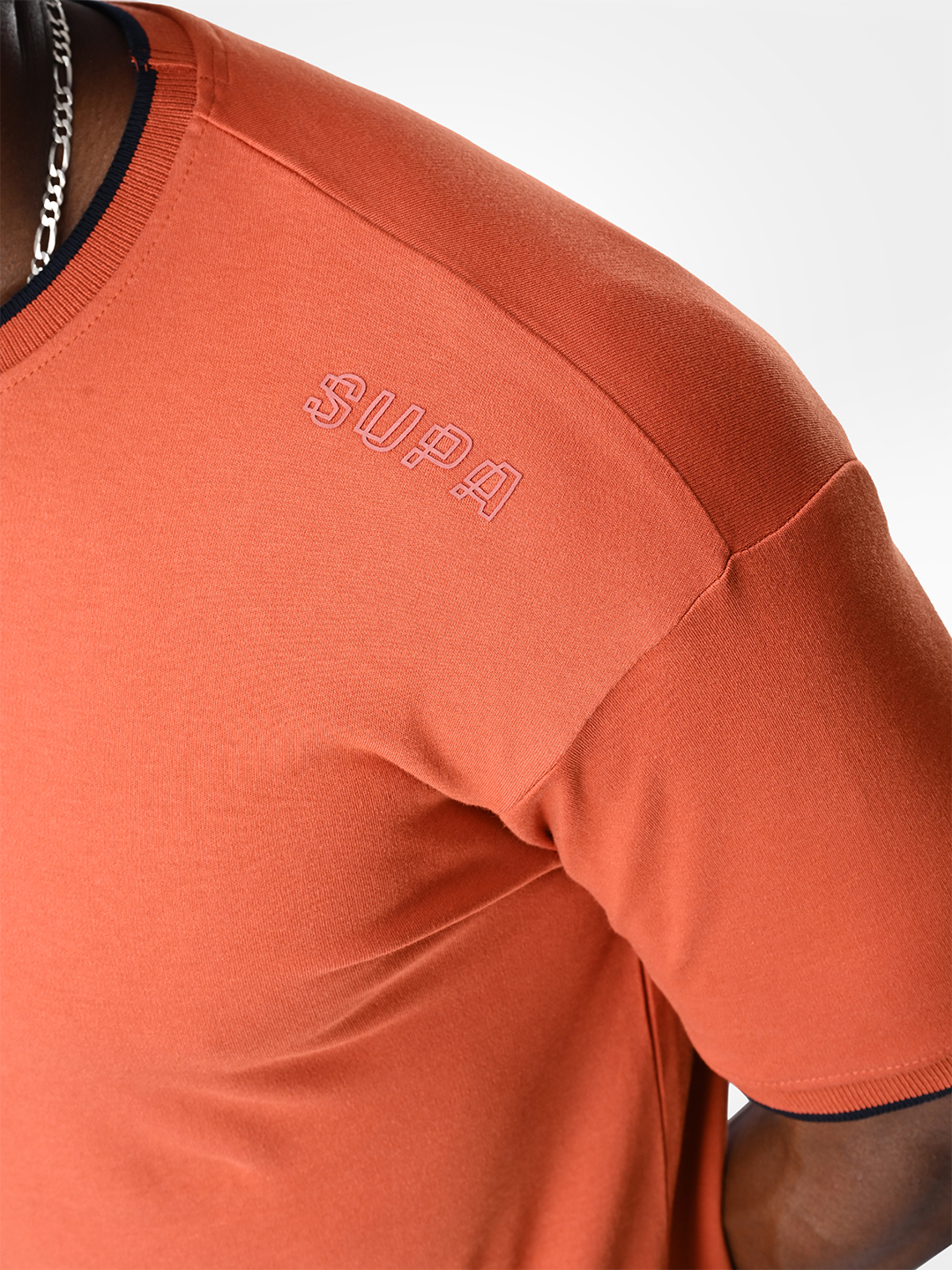 Supa Comfortable Burnt Orange Cotton T-shirt (9)
