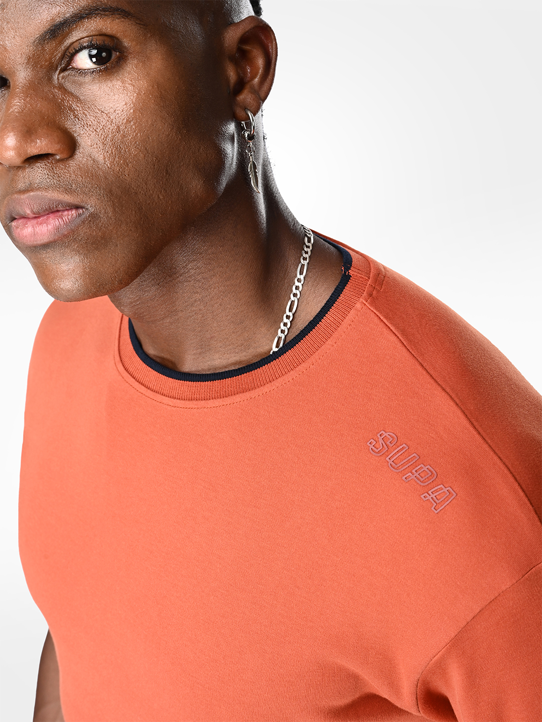 Supa Comfortable Burnt Orange Cotton T-shirt (10)