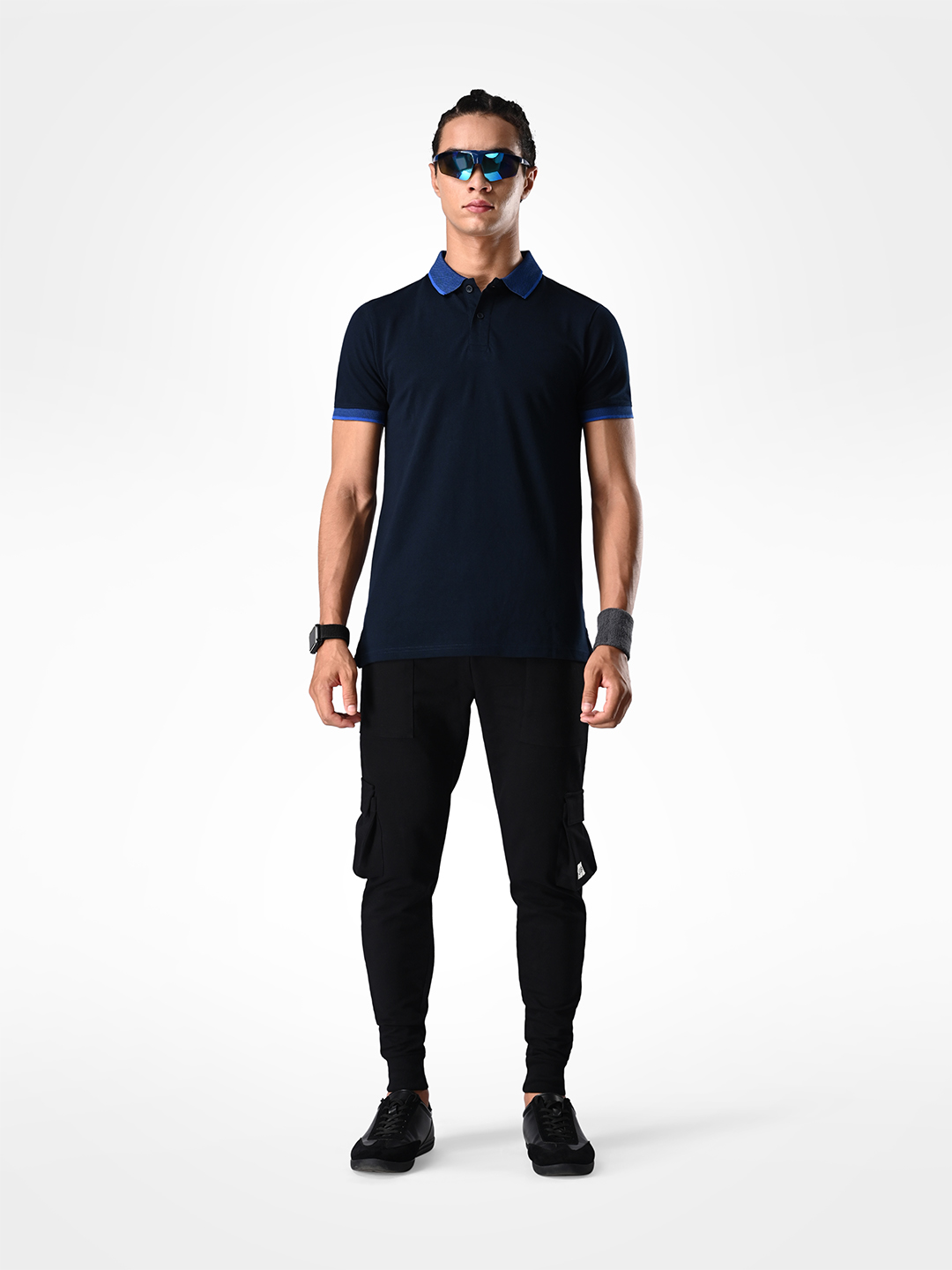 Supa Comfortable Navy Polo Polycotton T-shirt (5)