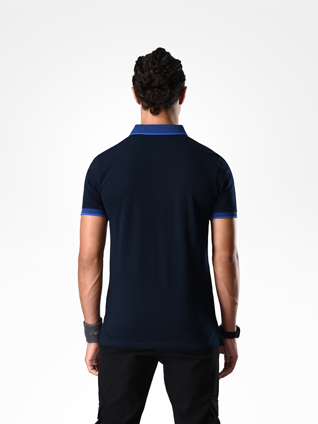 Supa Comfortable Navy Polo Polycotton T-shirt (3)