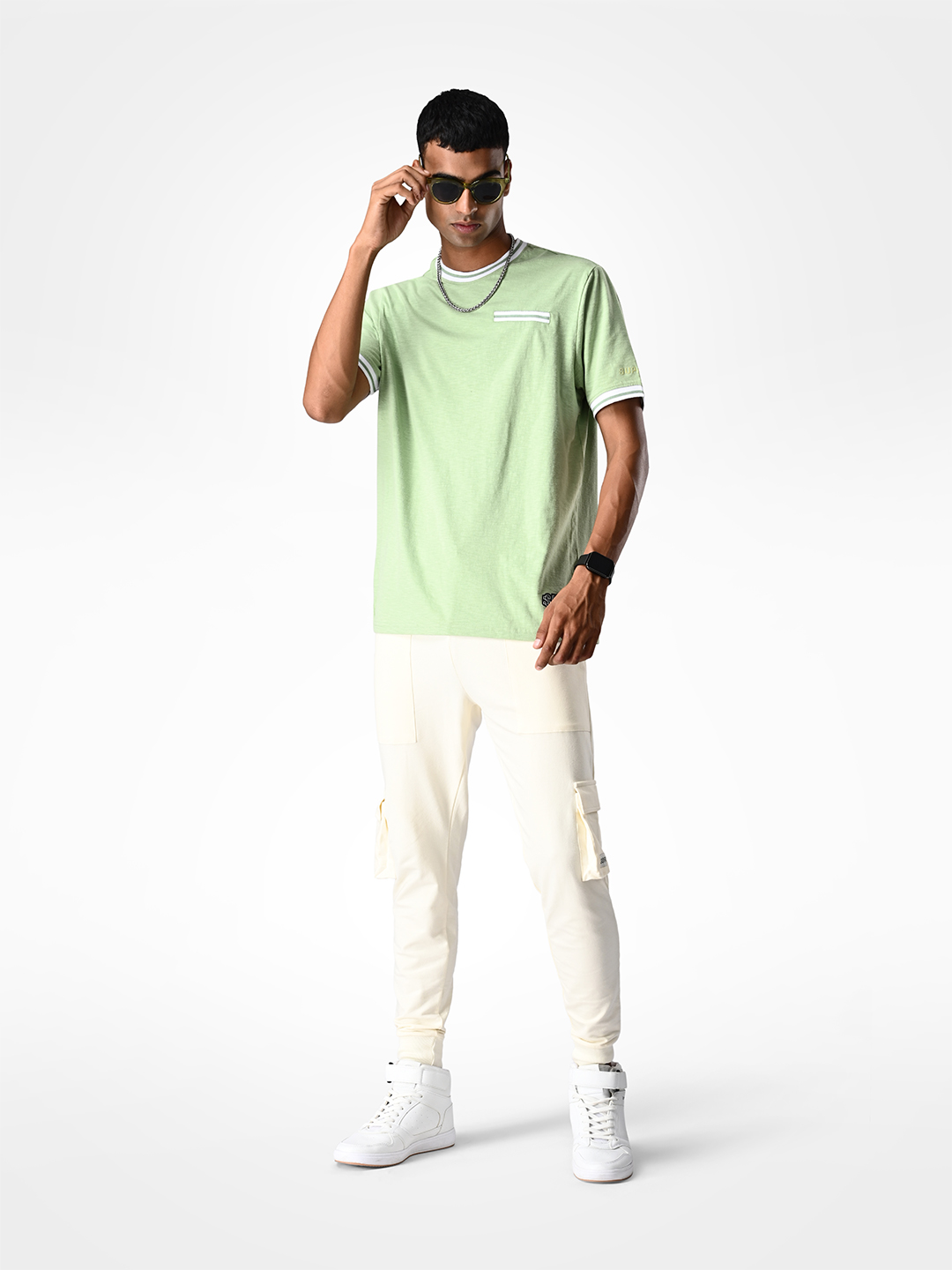 Supa Comfortable Sage Green T-shirt (8)
