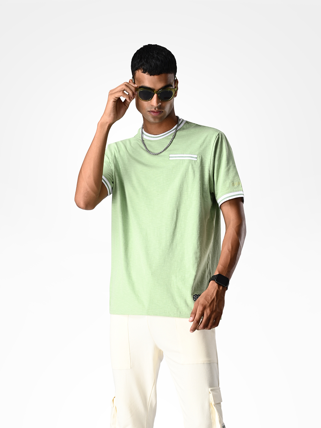 Comfortable Sage Green T-shirt