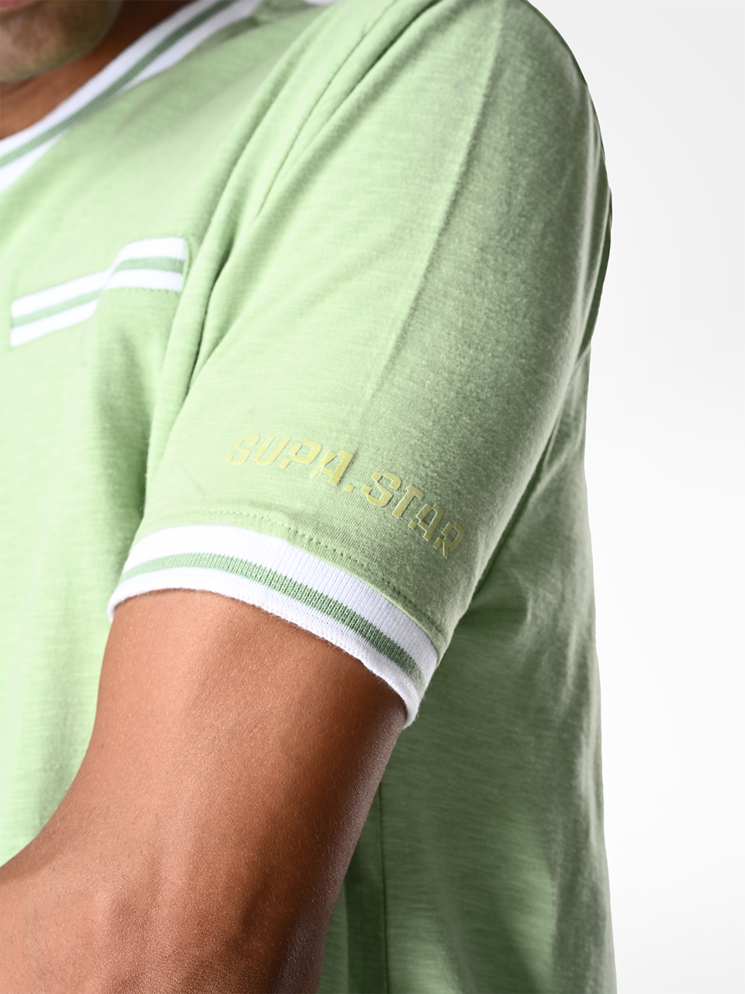 Supa Comfortable Sage Green T-shirt (5)